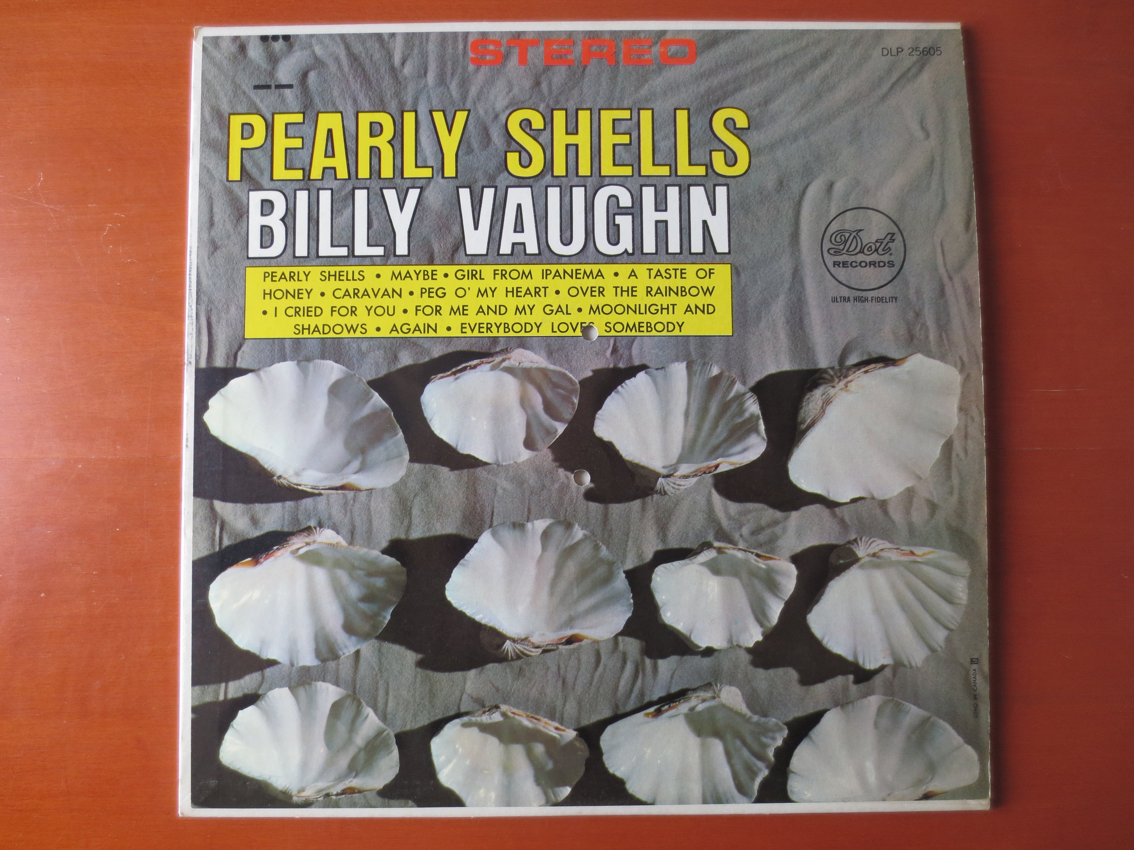 Billy Vaughn – Pearly Shells (1964) Vinyl LP