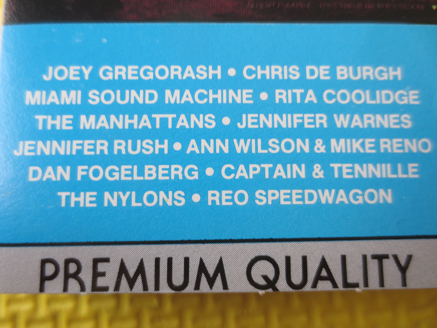 TOGETHER, LOVE SONGS, The Nylons Tapes, Jennifer Rush Tapes, The Manhattans Tape, Cassettes, Music Cassette, 1987 Cassette