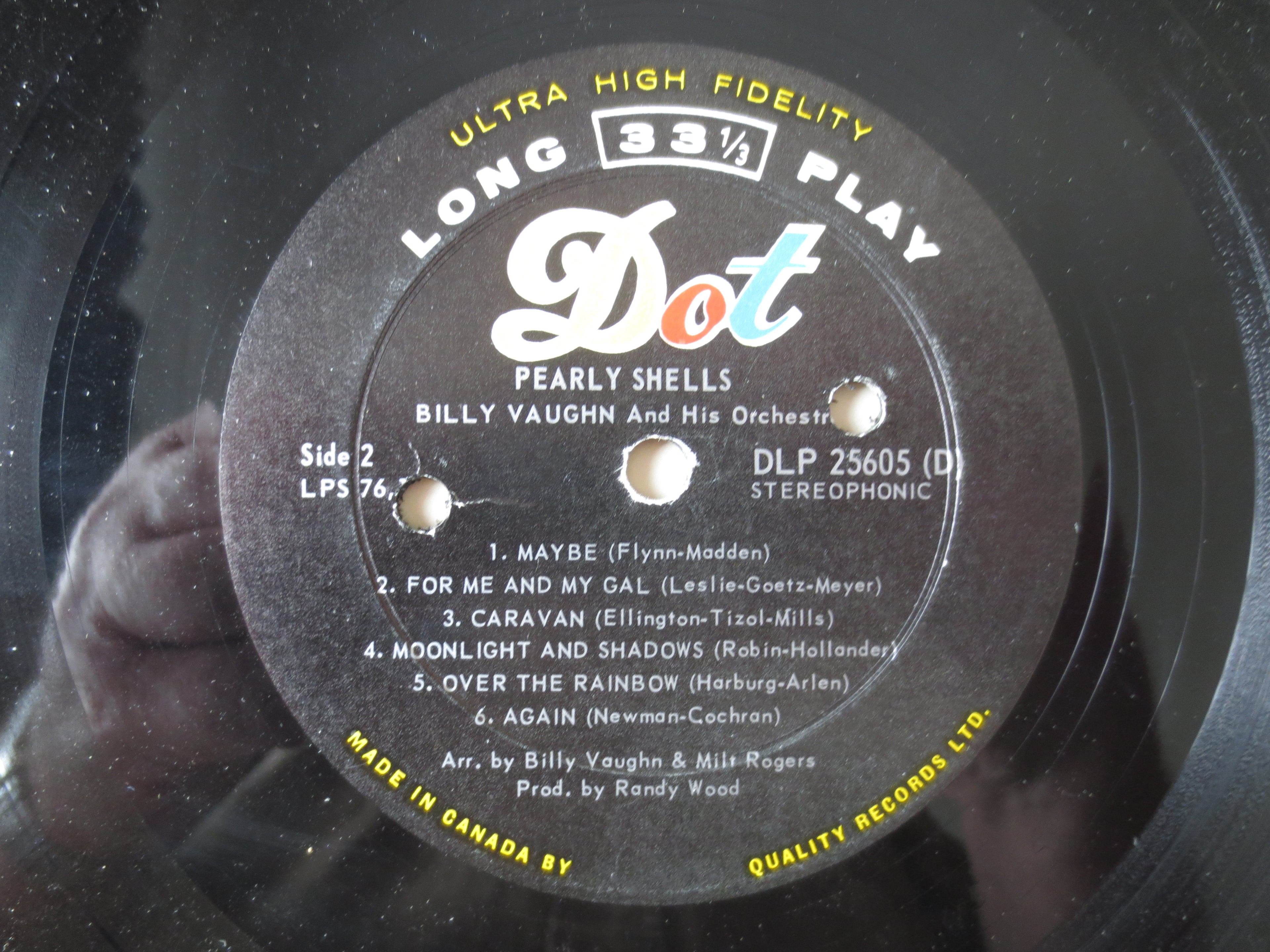 Billy Vaughn – Pearly Shells (1964) Vinyl LP