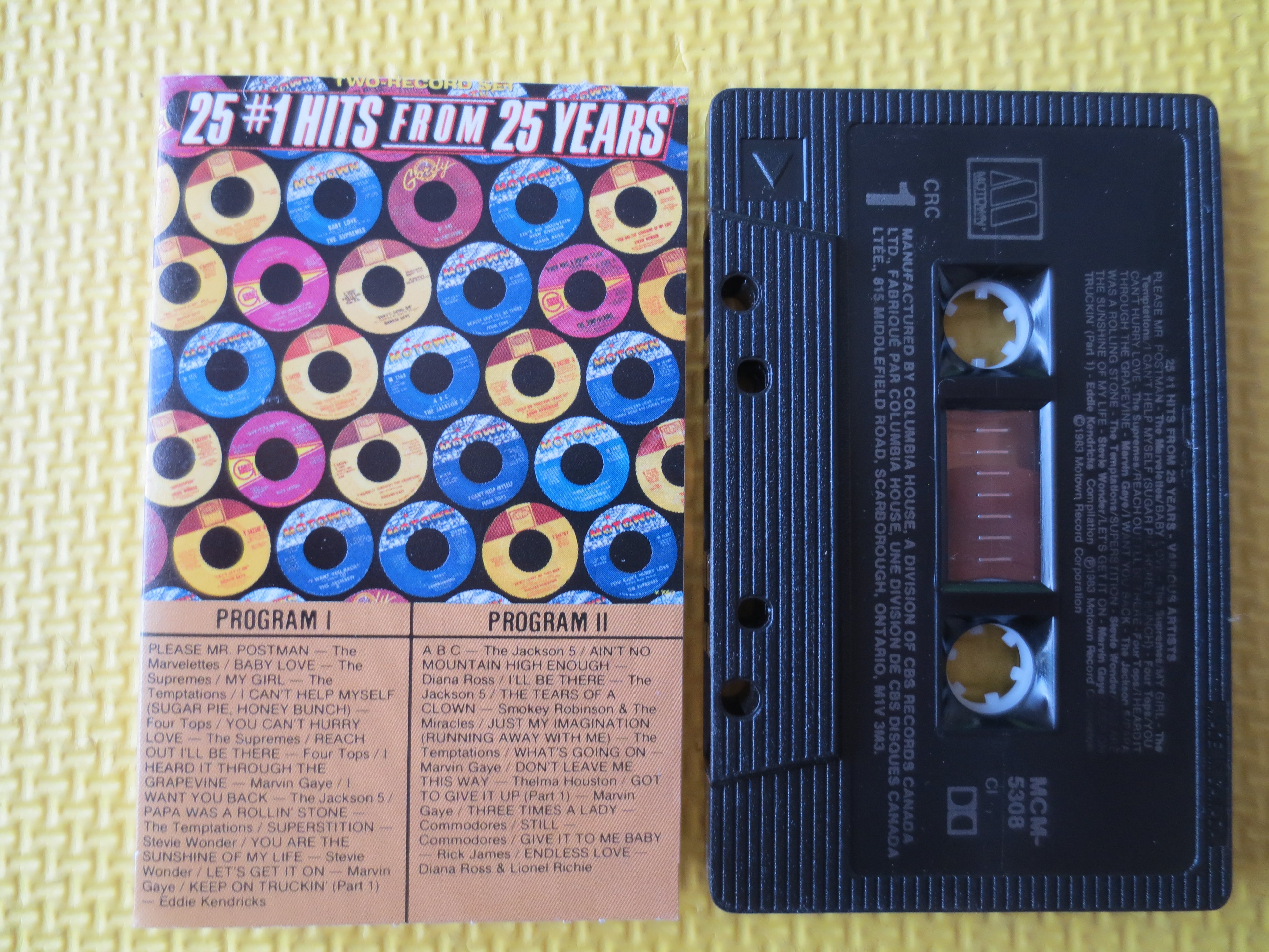 25 #1 Hits from 25 Years – Jukebox Classics (1988) Cassette