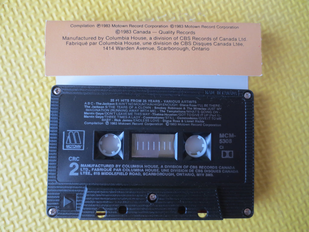 25 #1 Hits from 25 Years – Jukebox Classics (1988) Cassette