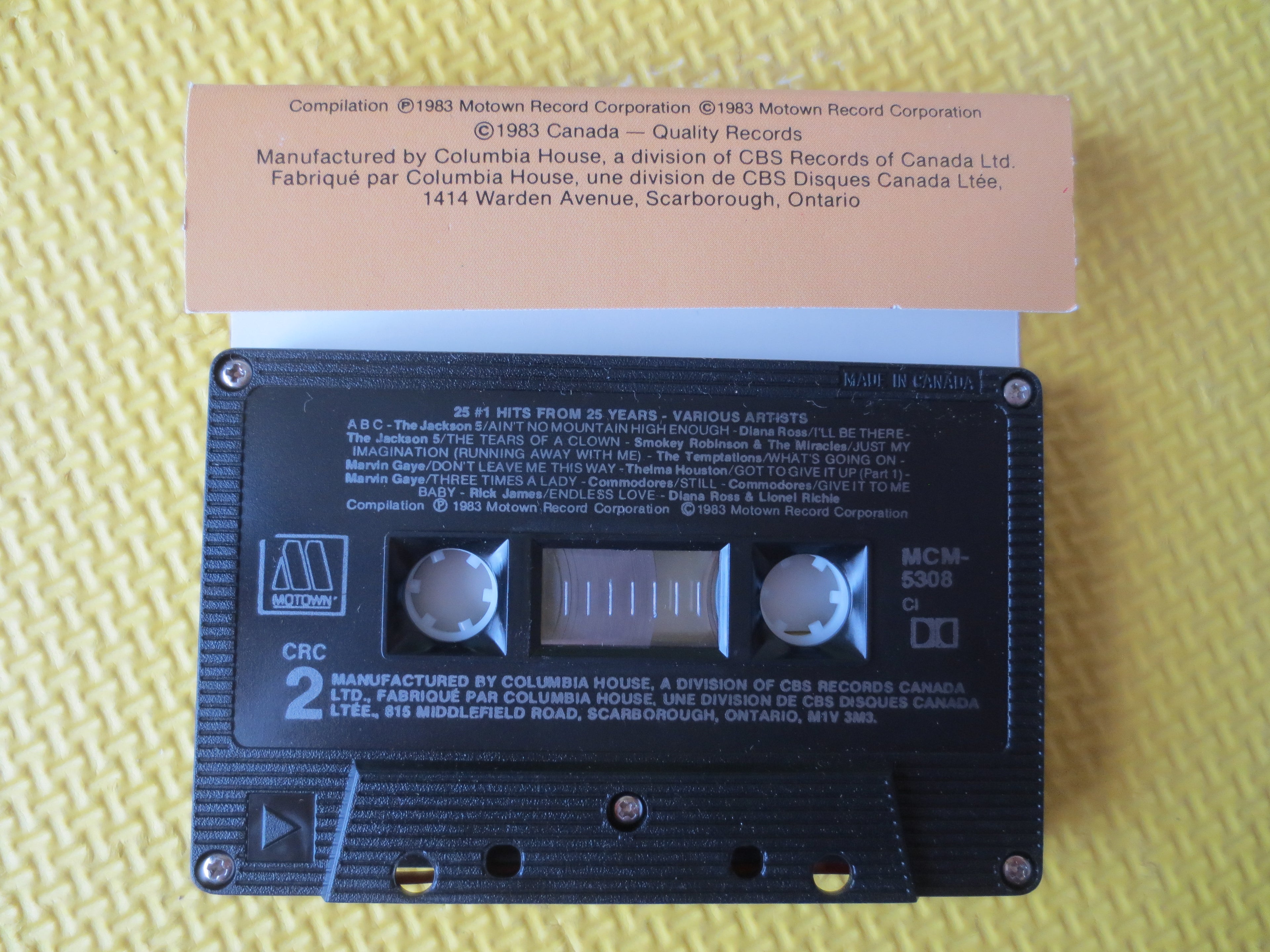 25 #1 Hits from 25 Years – Jukebox Classics (1988) Cassette