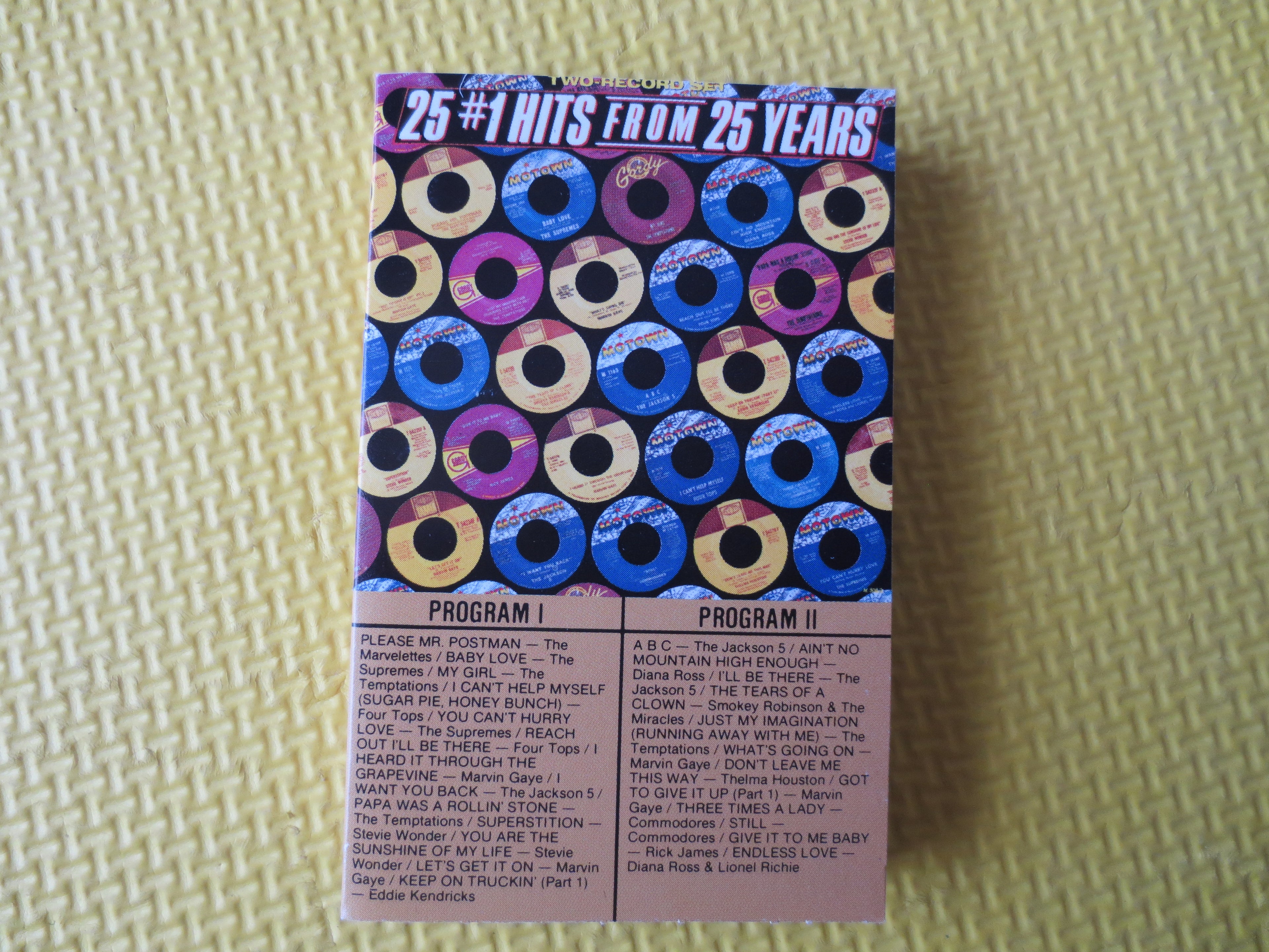 25 #1 Hits from 25 Years – Jukebox Classics (1988) Cassette