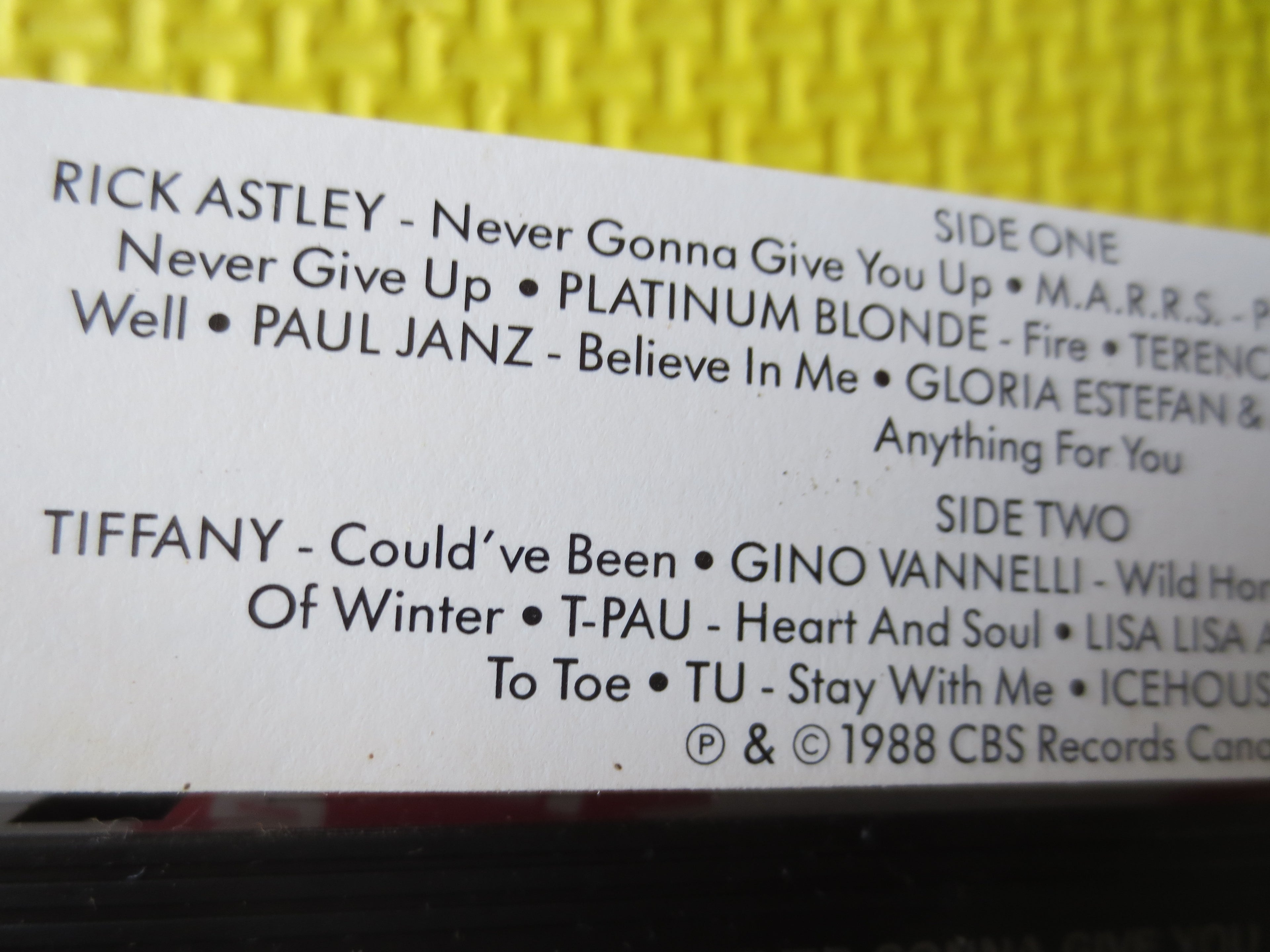 The Video Hits Album 2 (1988) Cassette