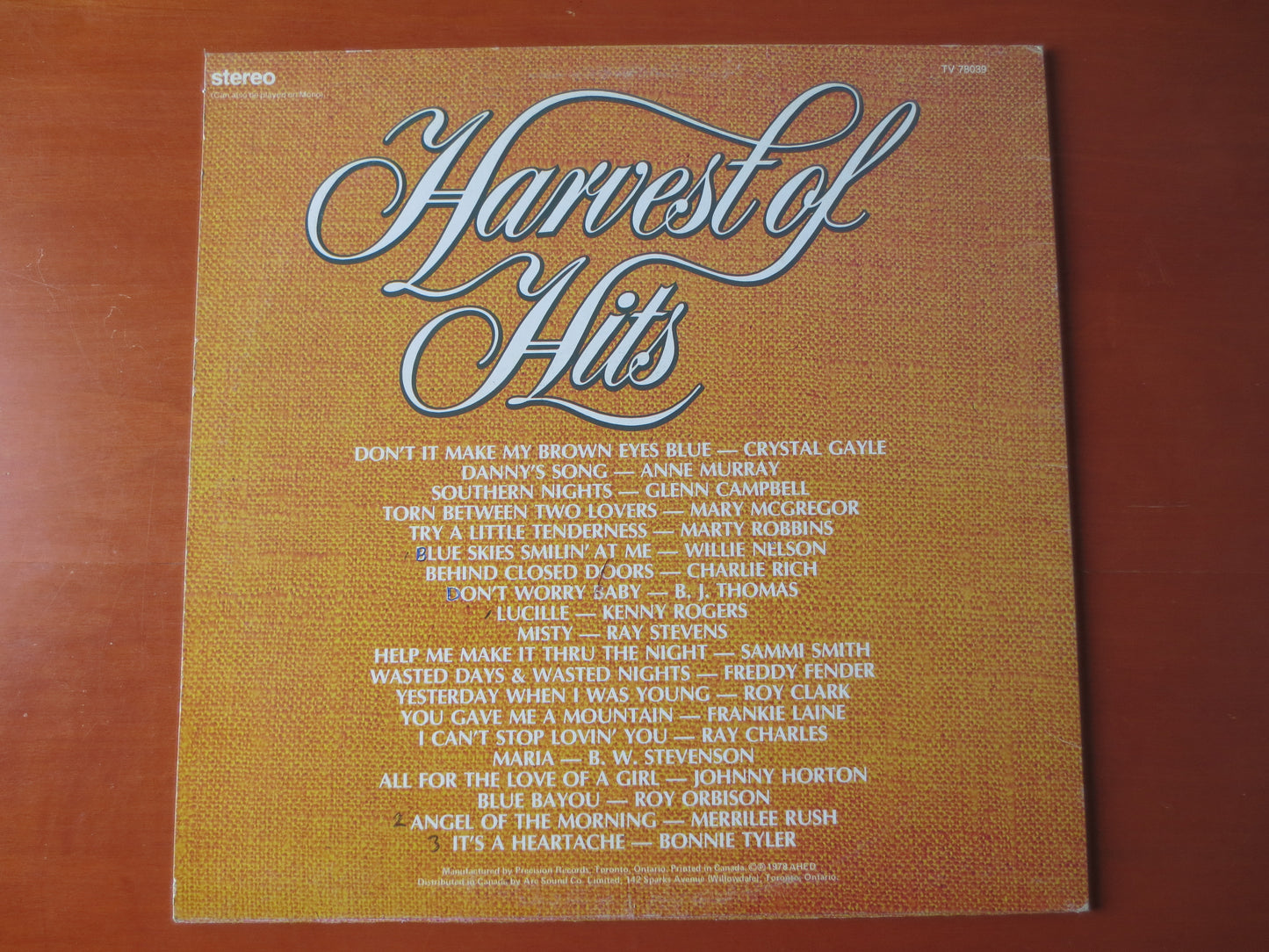 HARVEST of HITS, COUNTRY Records, Vintage Vinyl, Marty Robbins Album, Record Vinyl, Country Albums, Vinyl Lps, 1978 Records