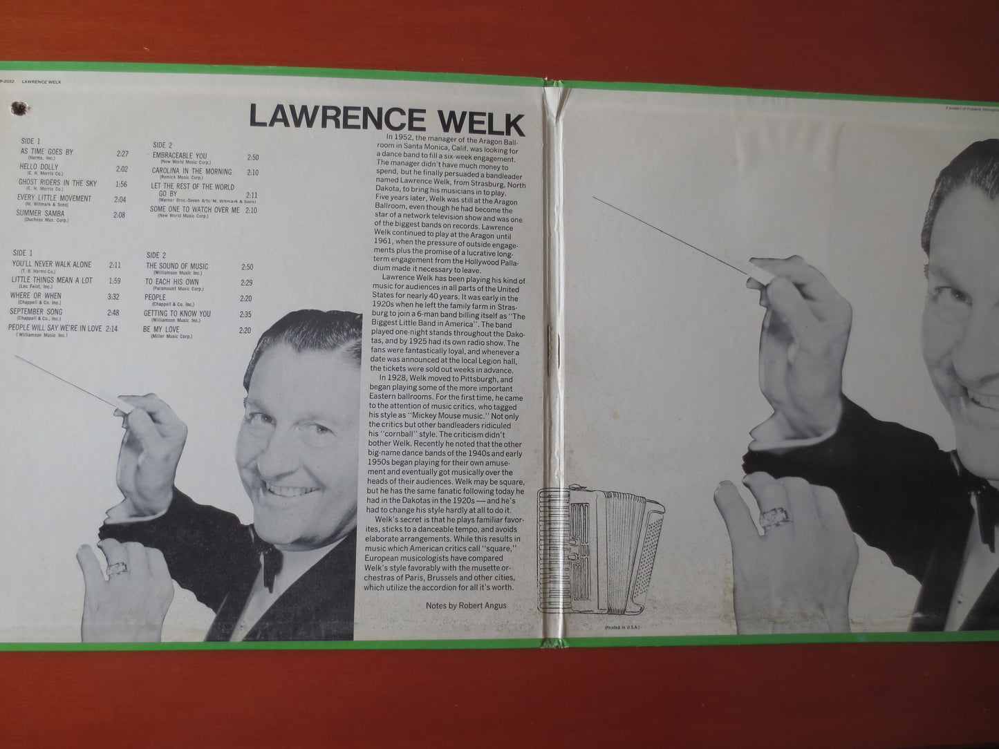 LAWRENCE WELK, TWO Records, Lawrence Welk Albums, Lawrence Welk Record, Vintage Vinyl, Vinyl Records, Jazz, 1968 Records