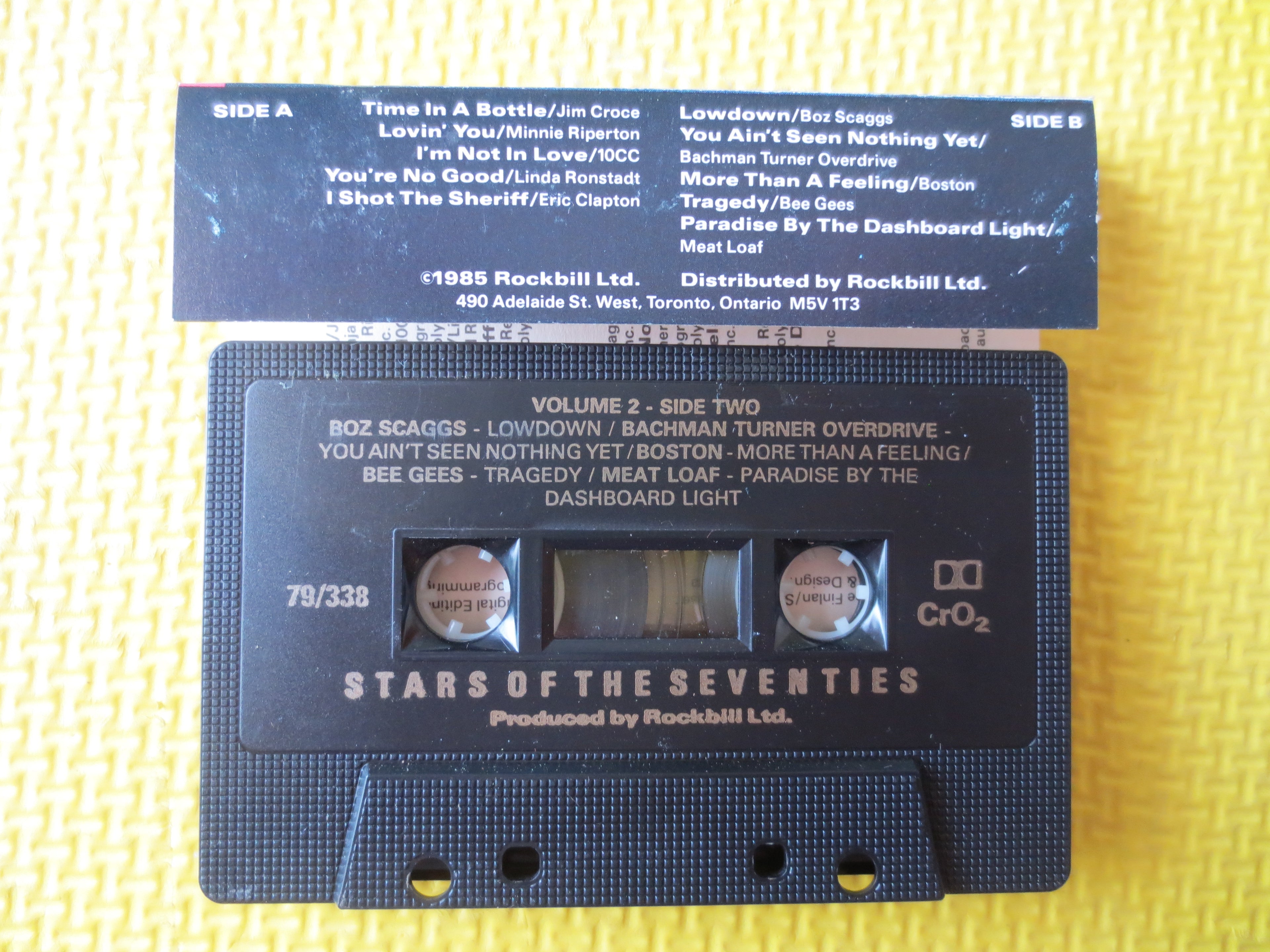 Stars of the Seventies Vol. 2 (1985) Cassette
