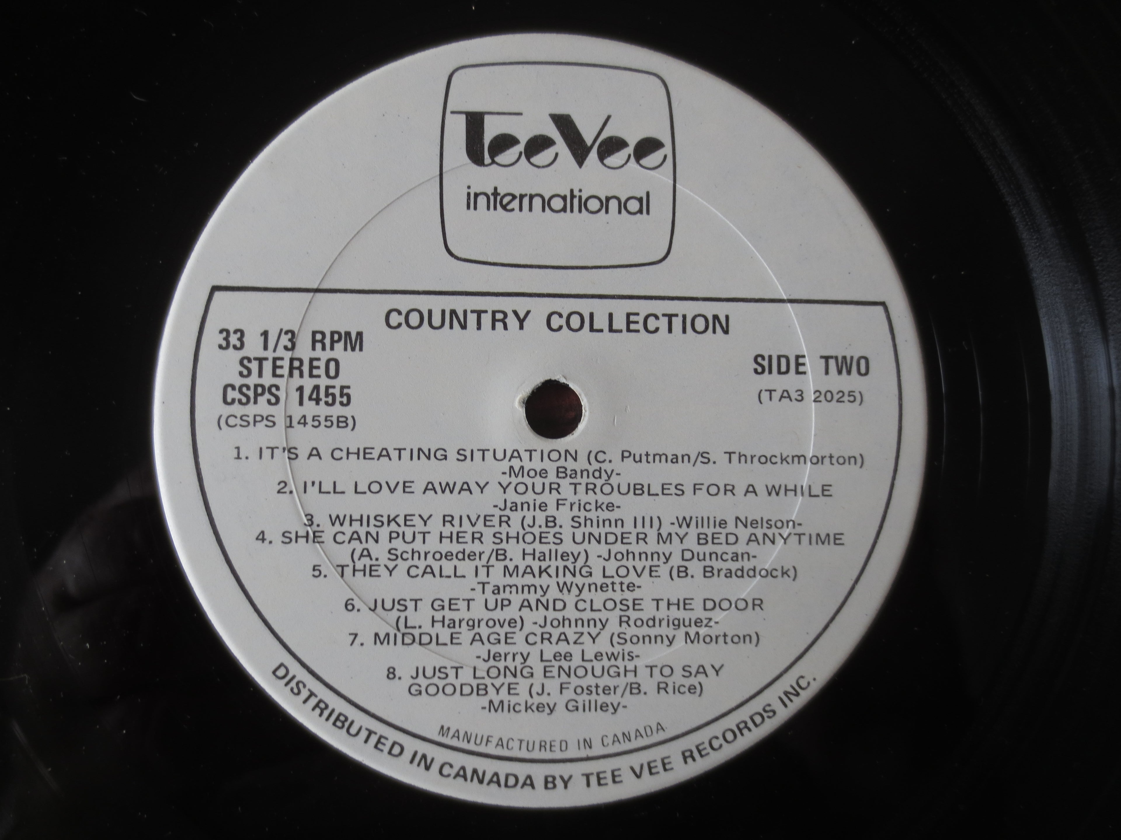 Various Artists – Country Collection (Tee Vee Records, 1979) Vinyl LP