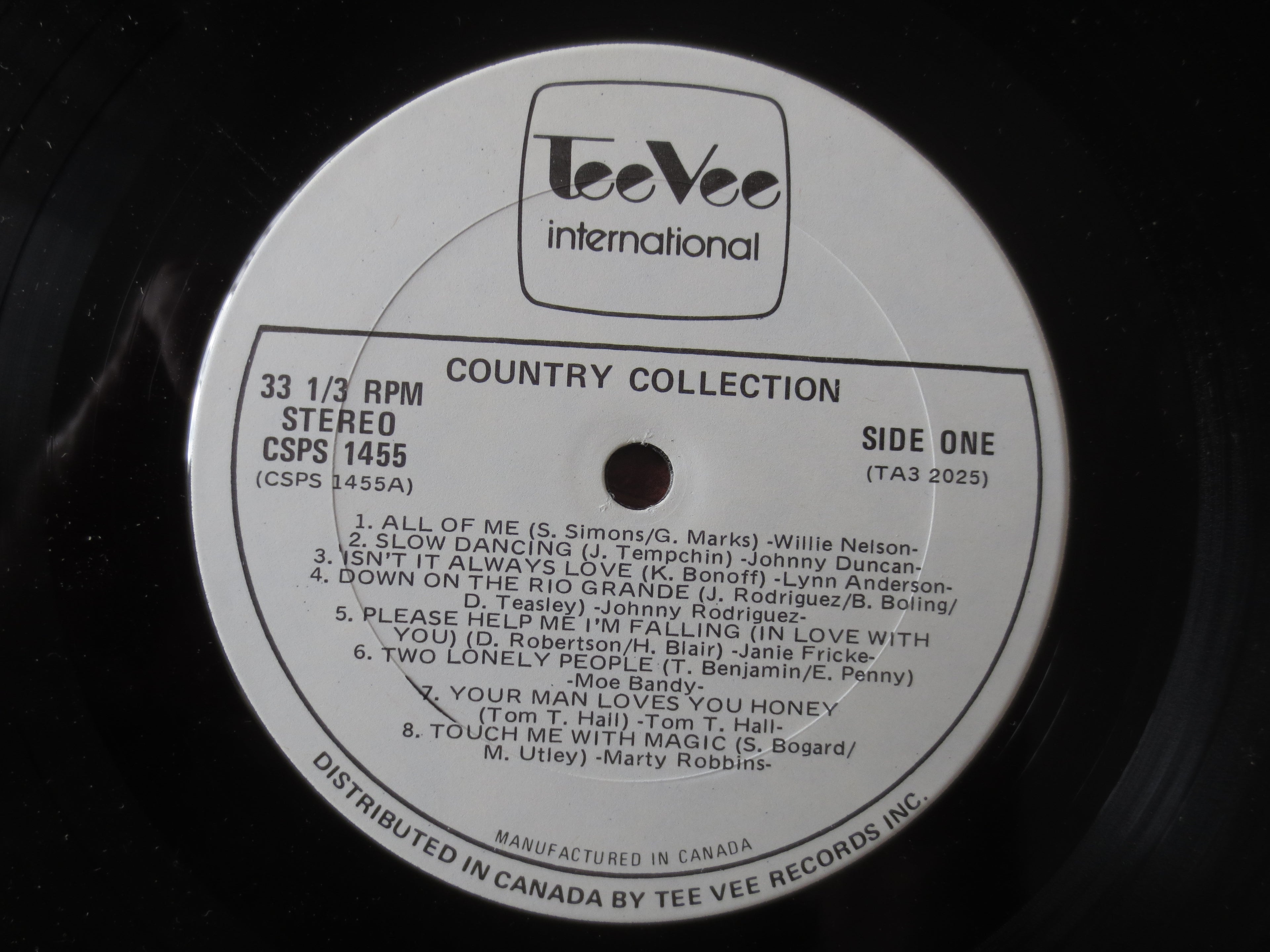 Various Artists – Country Collection (Tee Vee Records, 1979) Vinyl LP