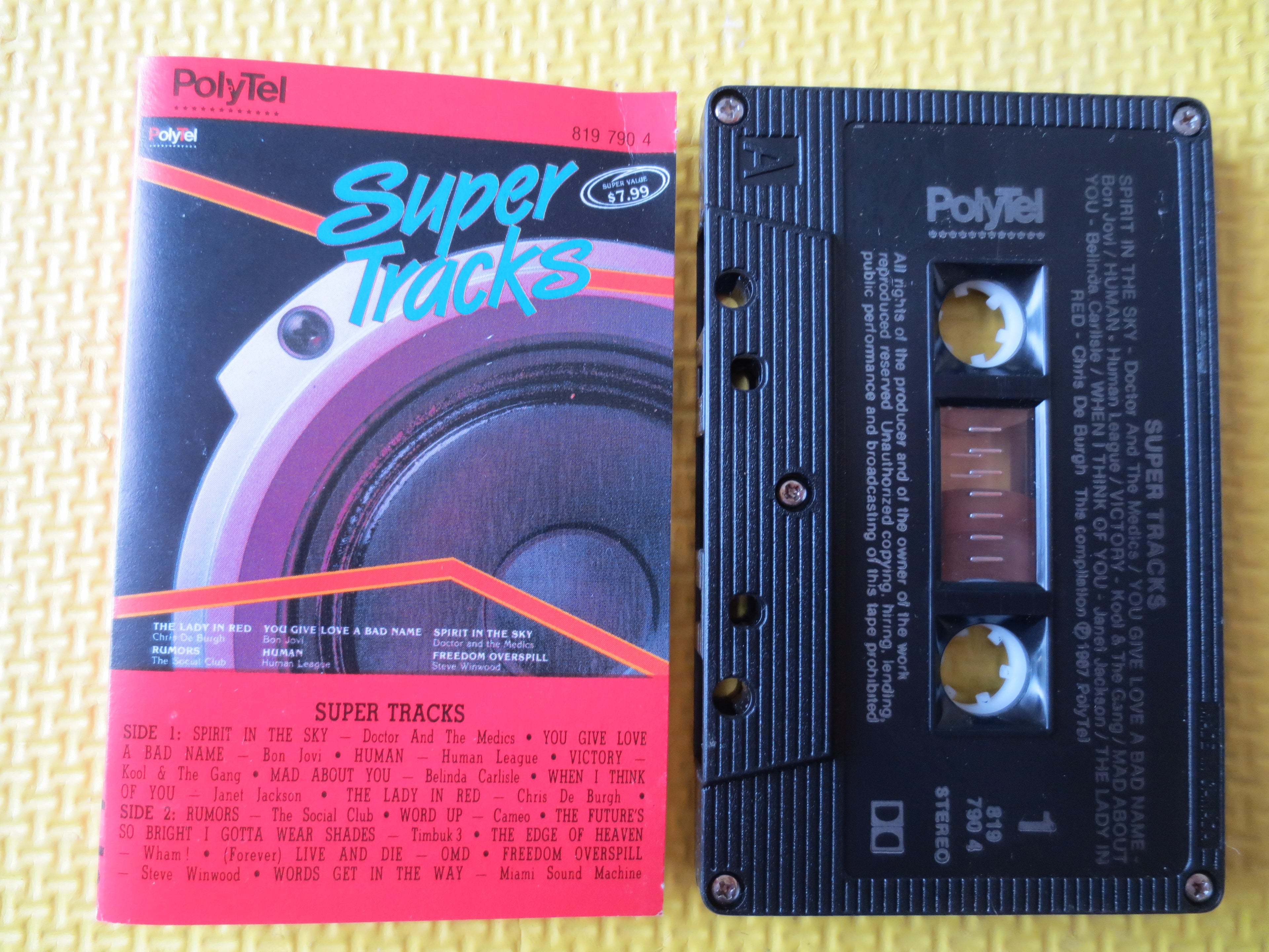 Super Tracks – Rock Music (1987) Cassette