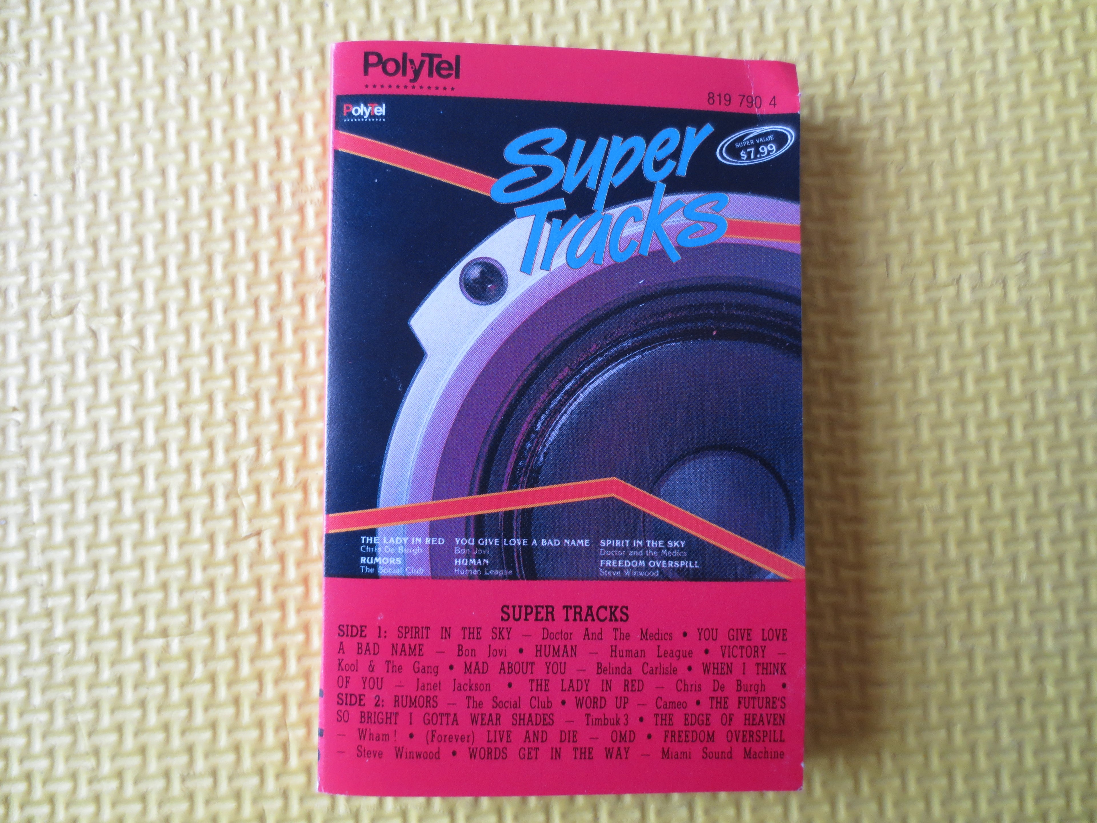 Super Tracks – Rock Music (1987) Cassette