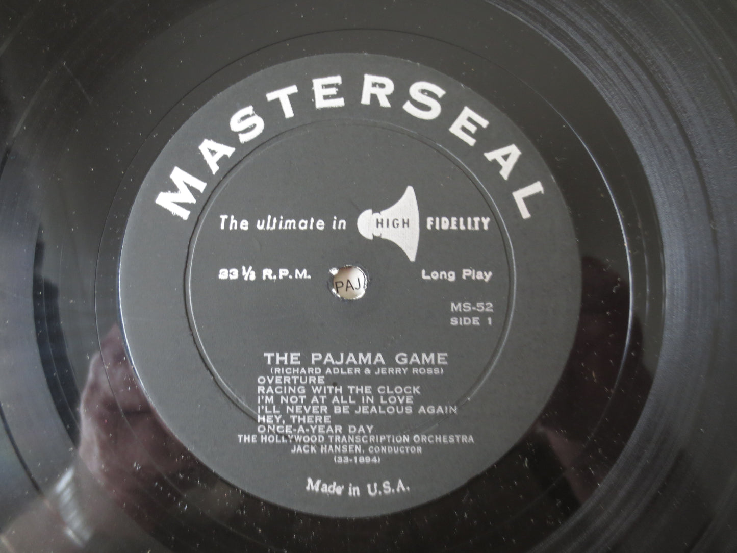 The PAJAMA GAME, SOUNDTRACK Records, Doris Day Music, Jack Hansen, Jack Hansen Records, Jack Hansen Albums, 1957 Records