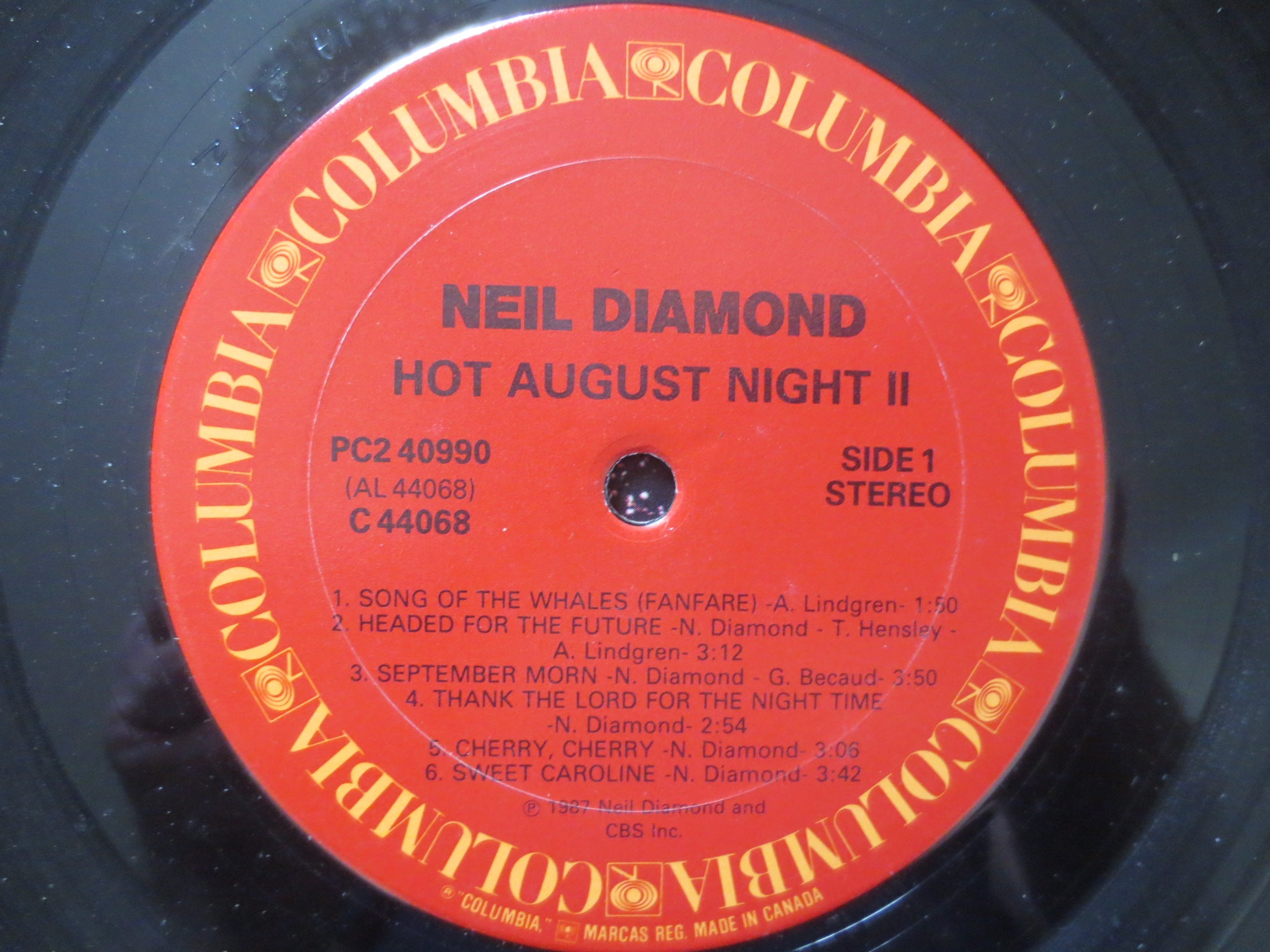 Neil Diamond – Hot August Night II (1987) Vinyl 2xLP