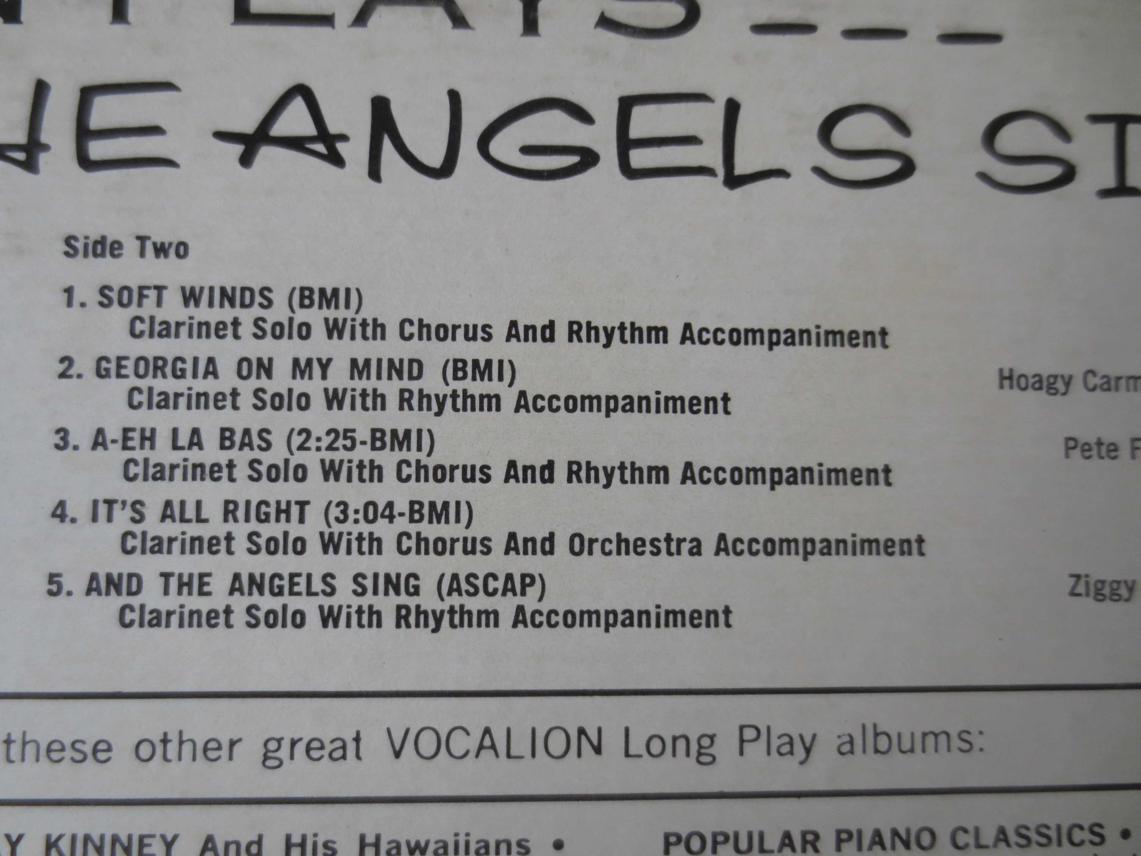 Pete Fountain – Pete Fountain Plays and the Angels Sing (1967) Vinyl LP
