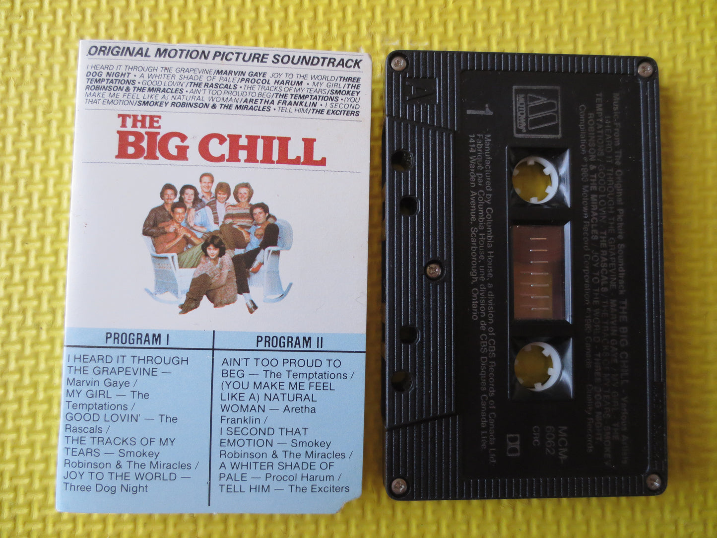The BIG CHILL, SOUNDTRACK, Rock Music, Rock and Roll Tape, Rock Music Cassette, Music Cassettes, Abba Tapes, 1983 Cassette