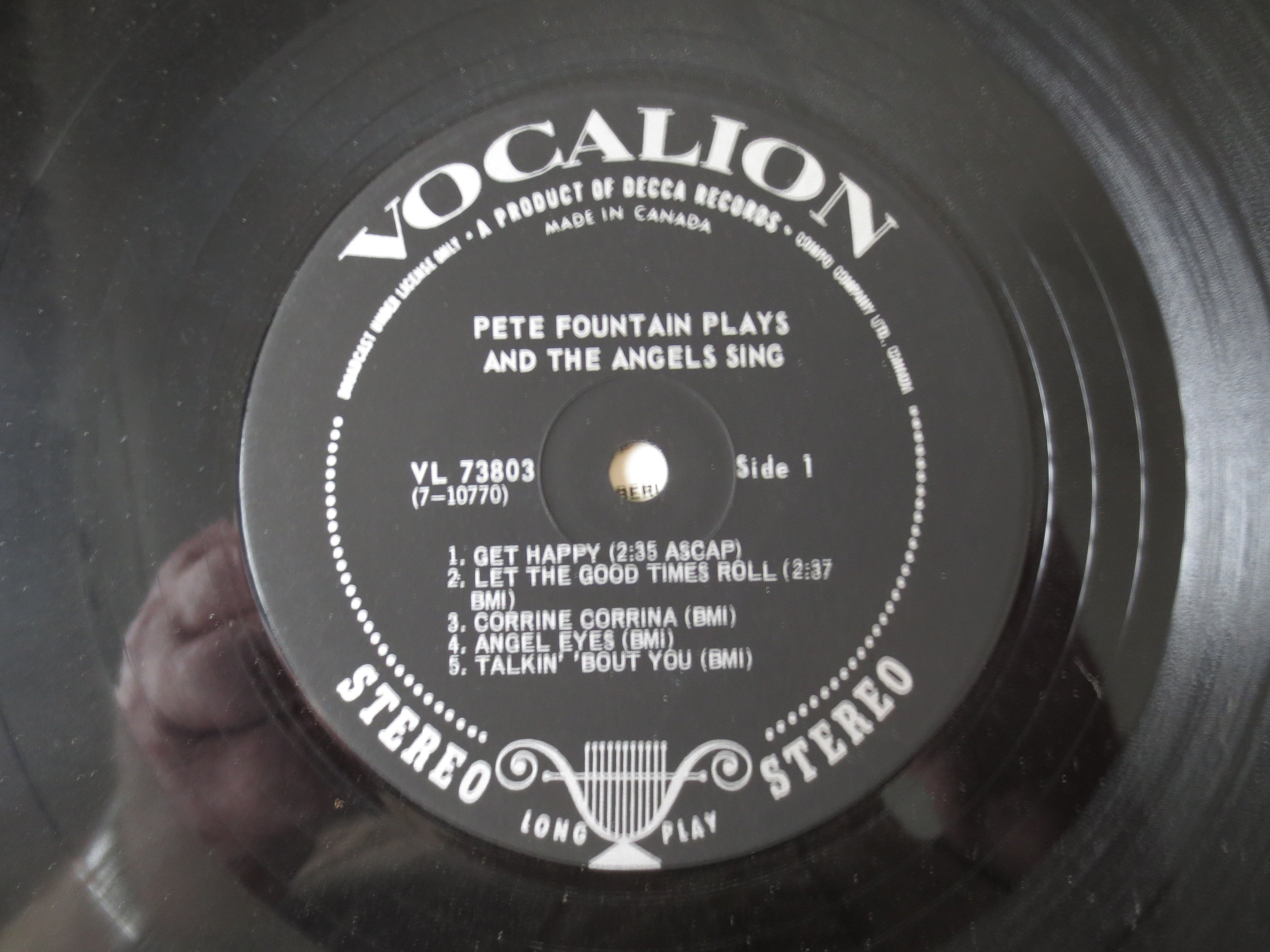 Pete Fountain – Pete Fountain Plays and the Angels Sing (1967) Vinyl LP