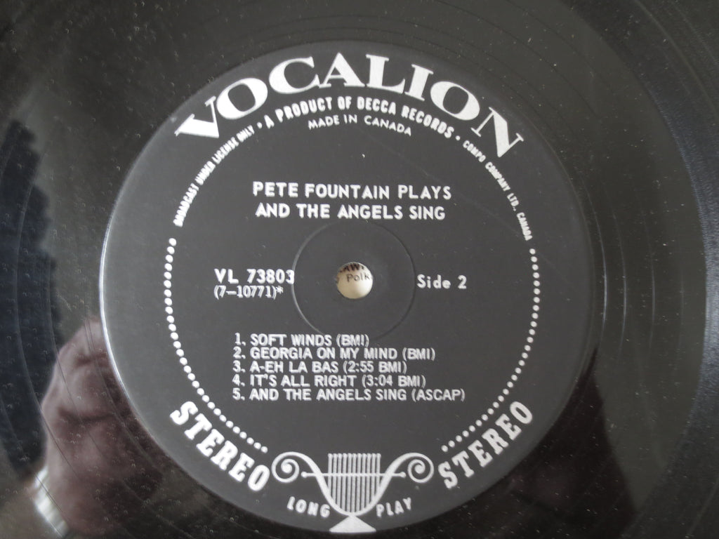 Pete Fountain – Pete Fountain Plays and the Angels Sing (1967) Vinyl LP
