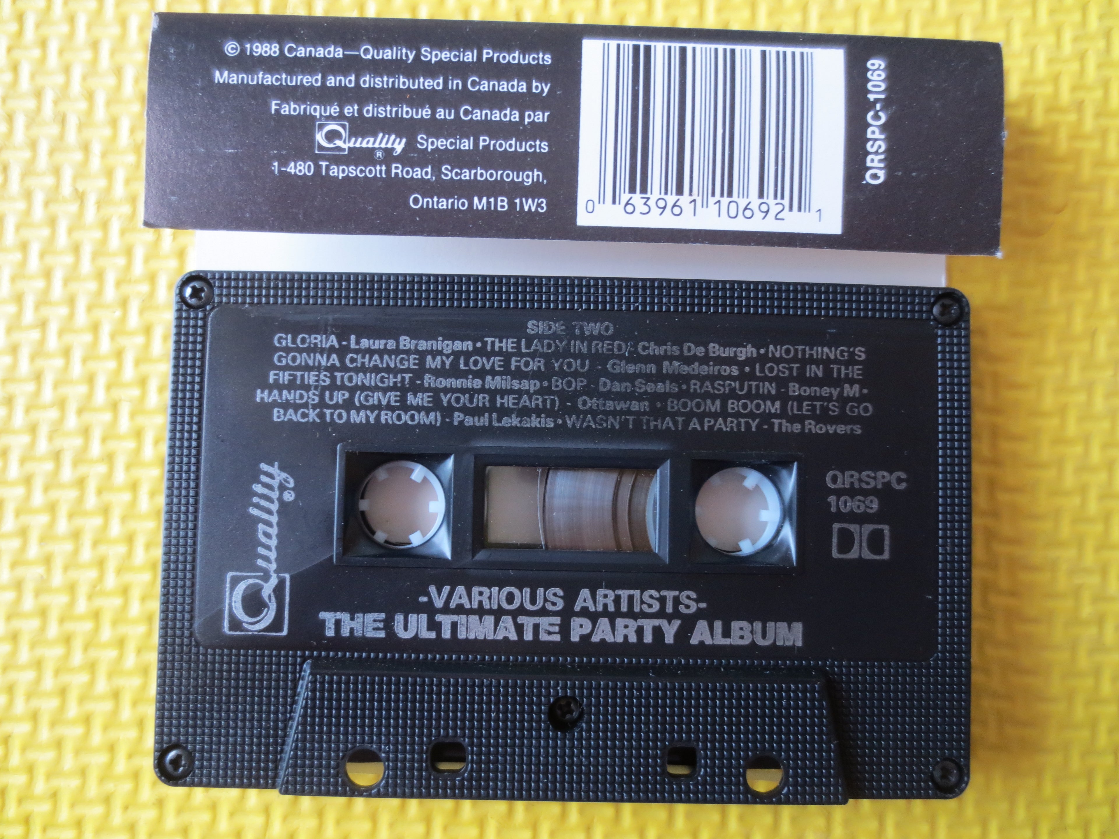 The Ultimate Party Album – Rock & Pop Hits (1988) Cassette