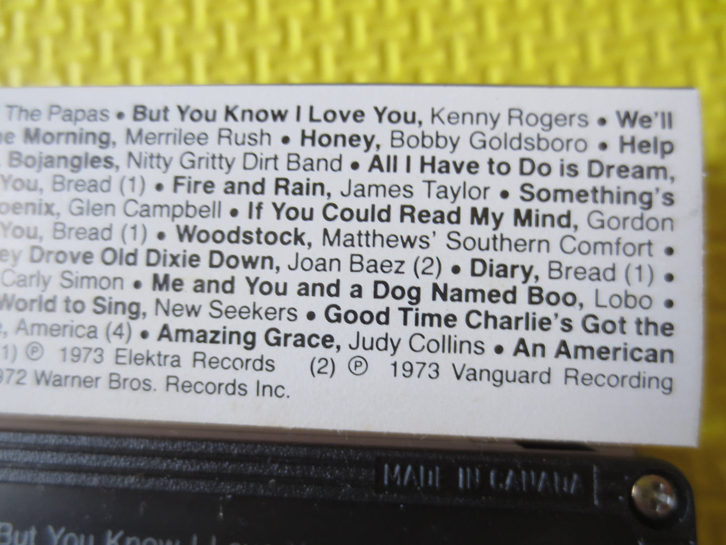 BLOWIN' in the WIND, Volume 2, Readers Digest, Rock Music, Rock and Roll Tape, Rock Music Cassette, Music Cassettes, 1985 Cassette