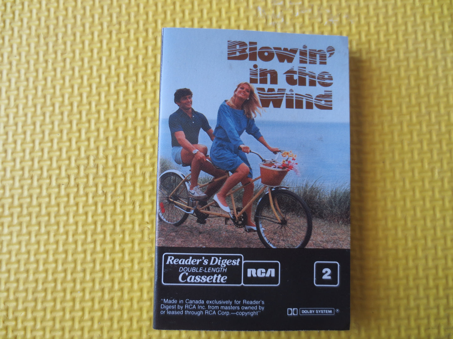 BLOWIN' in the WIND, Volume 2, Readers Digest, Rock Music, Rock and Roll Tape, Rock Music Cassette, Music Cassettes, 1985 Cassette