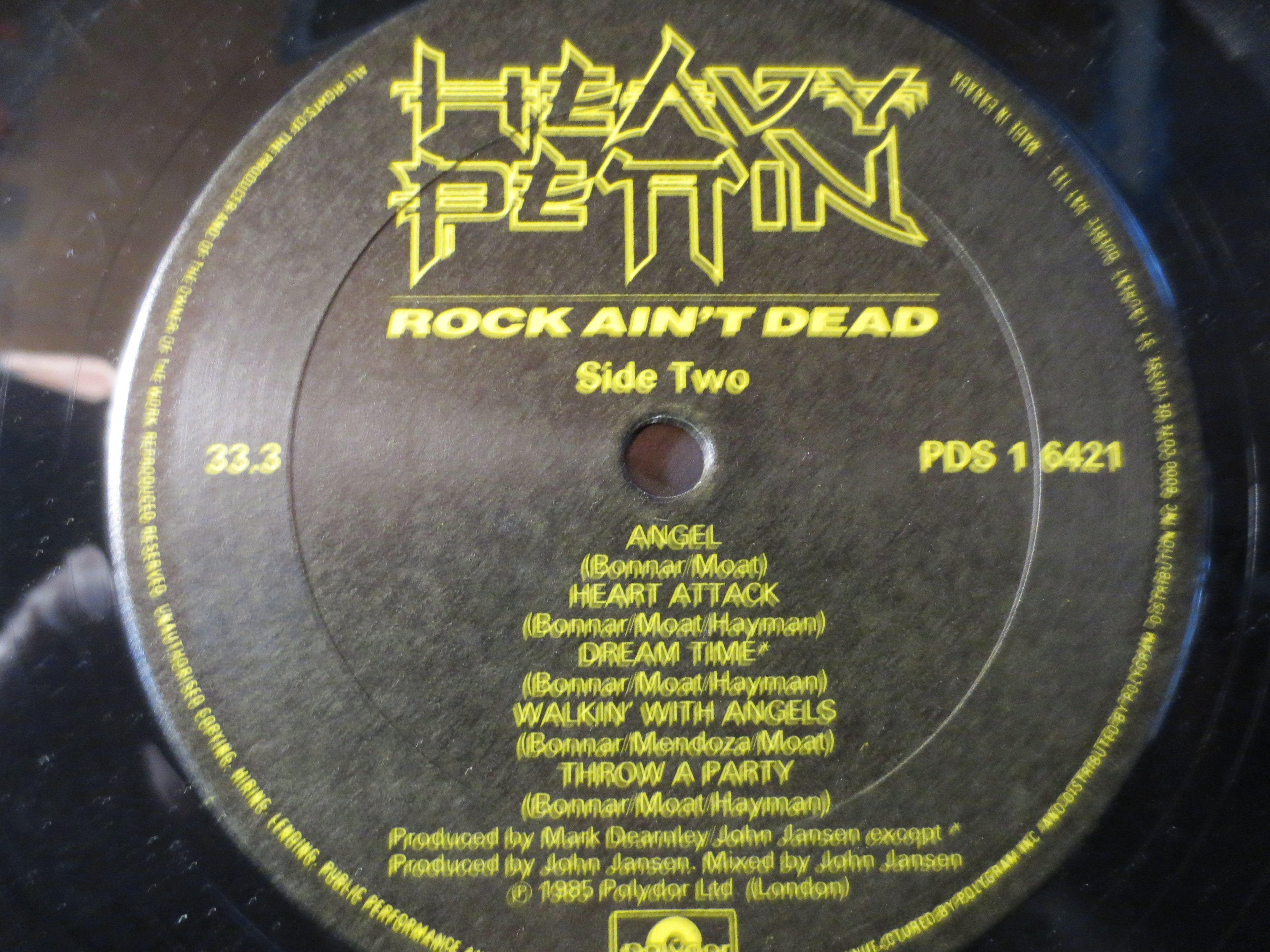 Heavy Pettin' – Rock Ain't Dead (1985) Vinyl LP