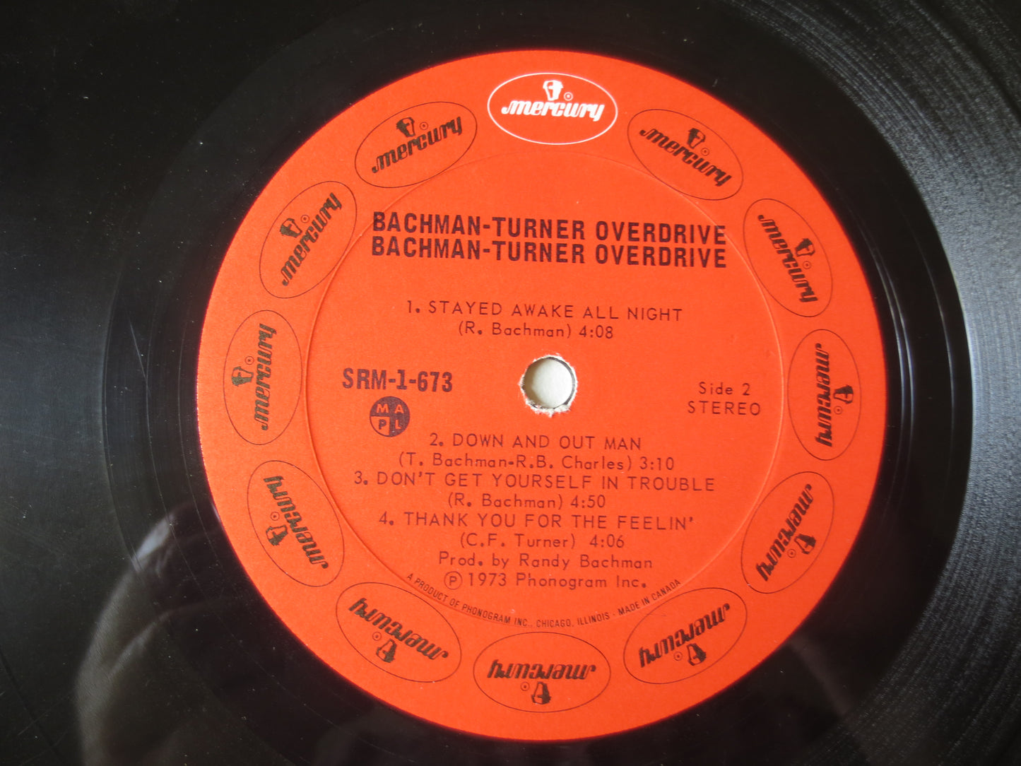 BTO, DEBUT ALBUM, Bachman Turner Overdrive, Vintage Vinyl, Record Vinyl, Rock Records, Rock lps, Vinyl Record, 1973 Records
