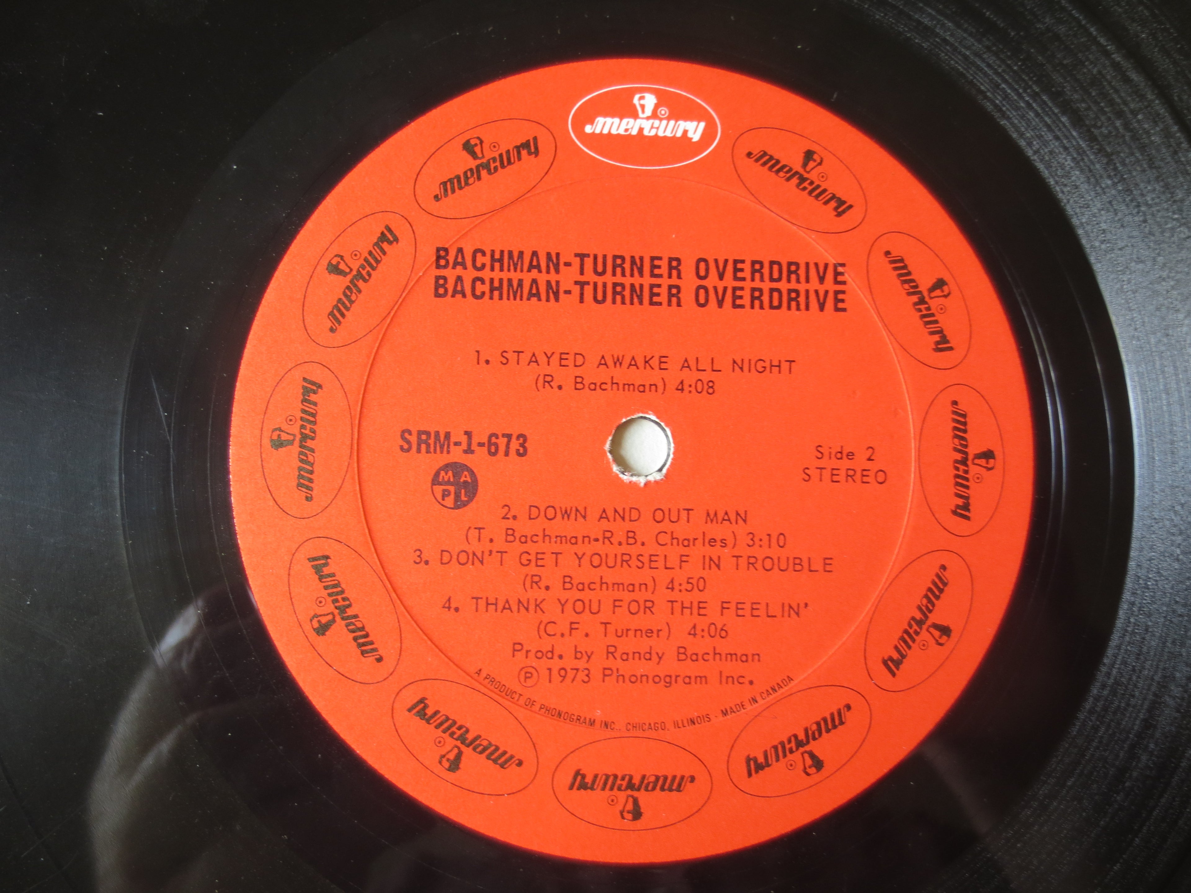 Bachman-Turner Overdrive – Bachman-Turner Overdrive (1973) Vinyl LP