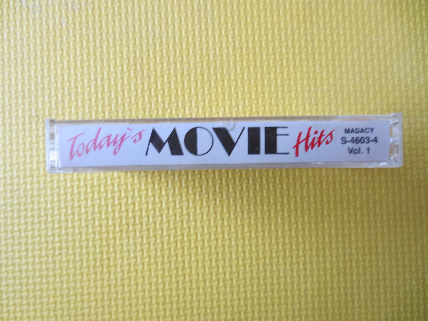 Today's MOVIE HITS, Volume 1, MOVIE Songs, Soundtrack Tapes, Tape Cassette, Movie lp, Tapes, Rock Cassette, Cassette Music