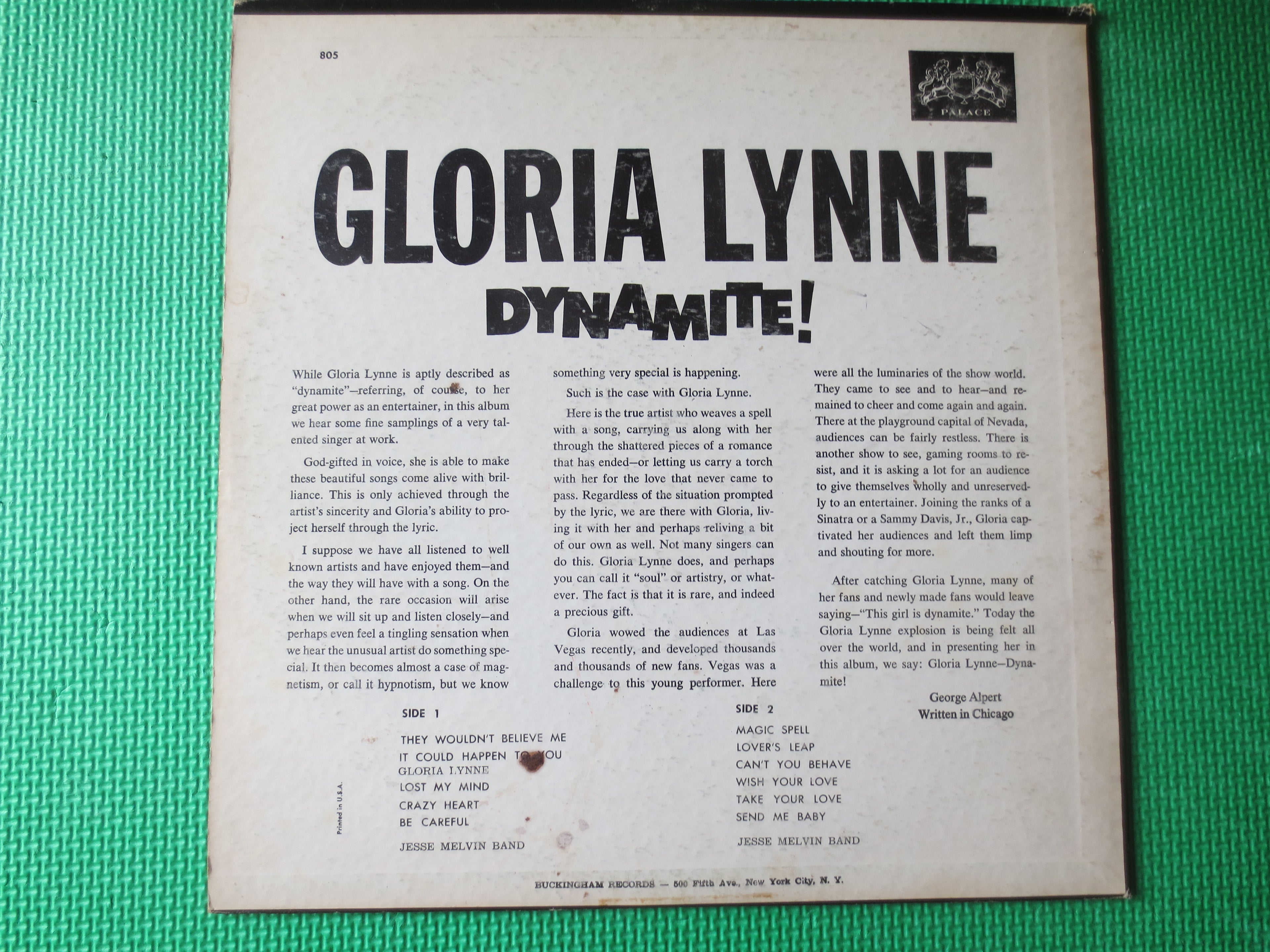 Gloria Lynne – Encore (1964) Vinyl LP