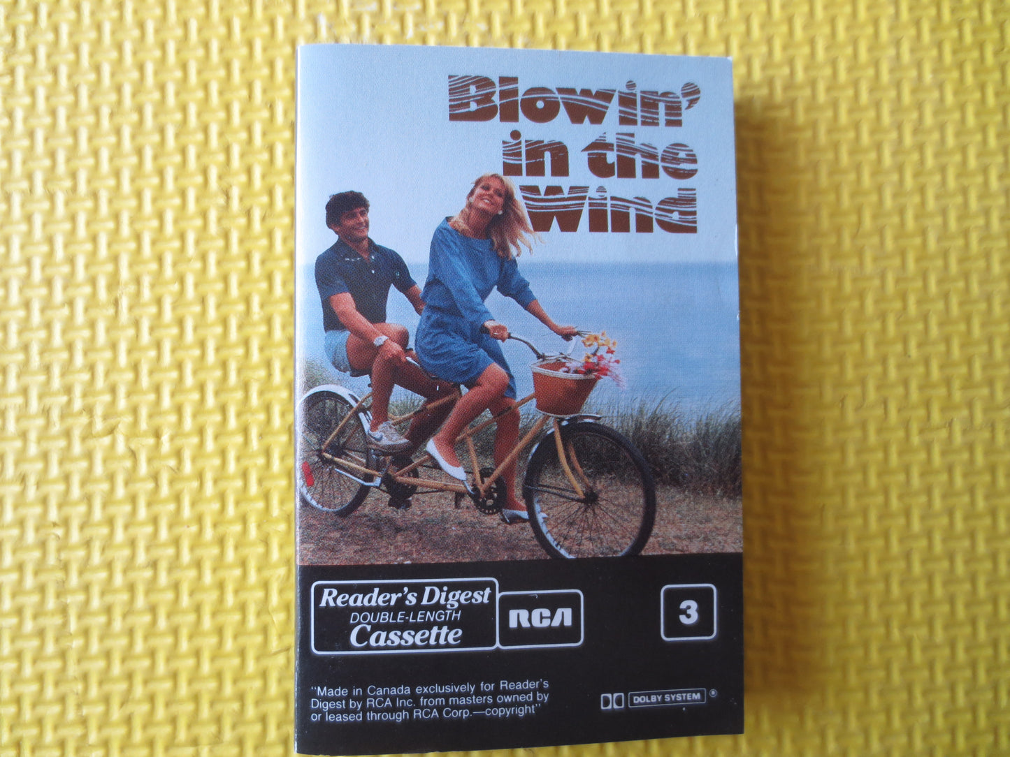 BLOWIN' in the WIND, Volume 2, Readers Digest, Rock Music, Rock and Roll Tape, Rock Music Cassette, Music Cassettes, 1985 Cassette