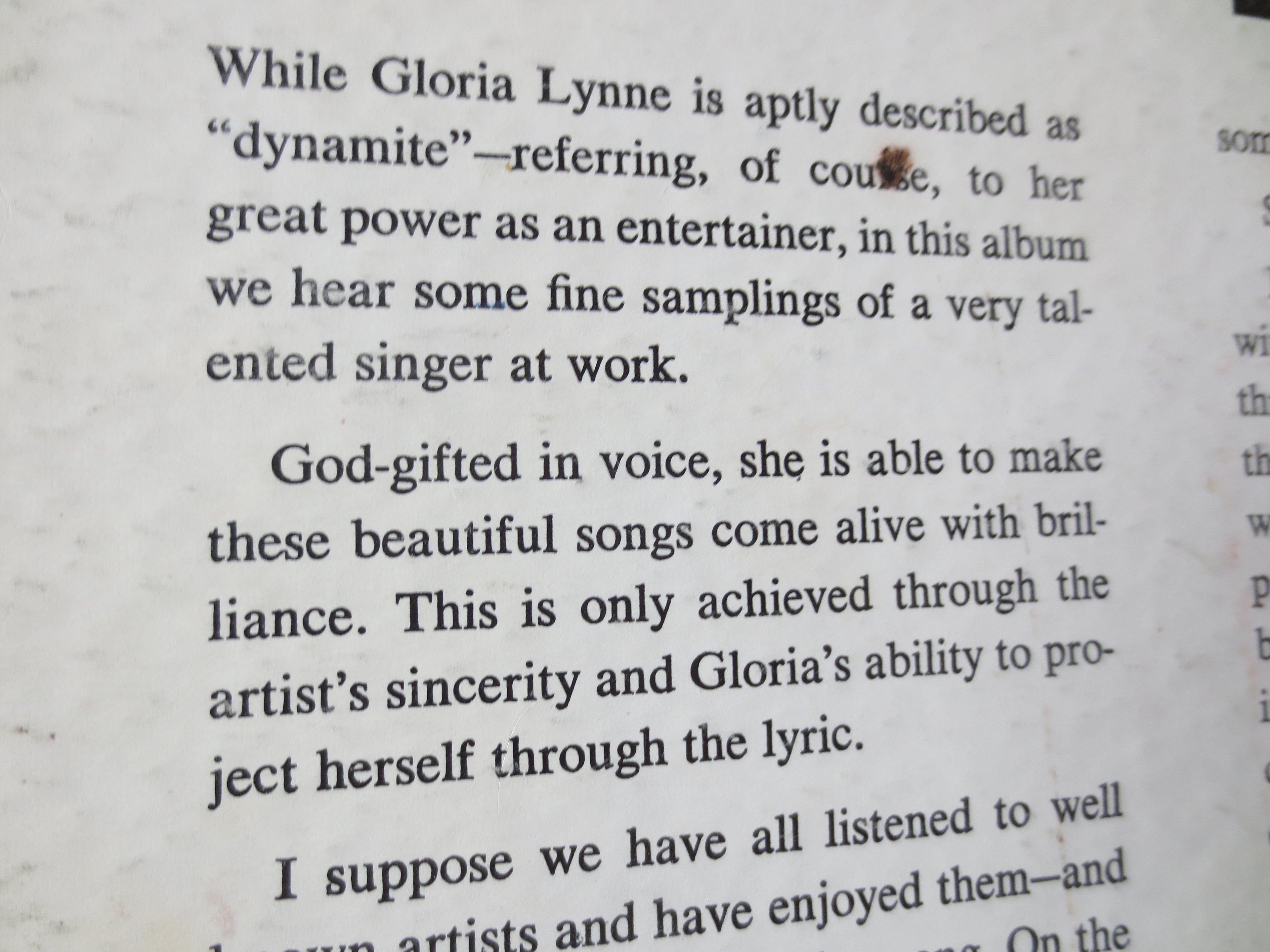 Gloria Lynne – Encore (1964) Vinyl LP