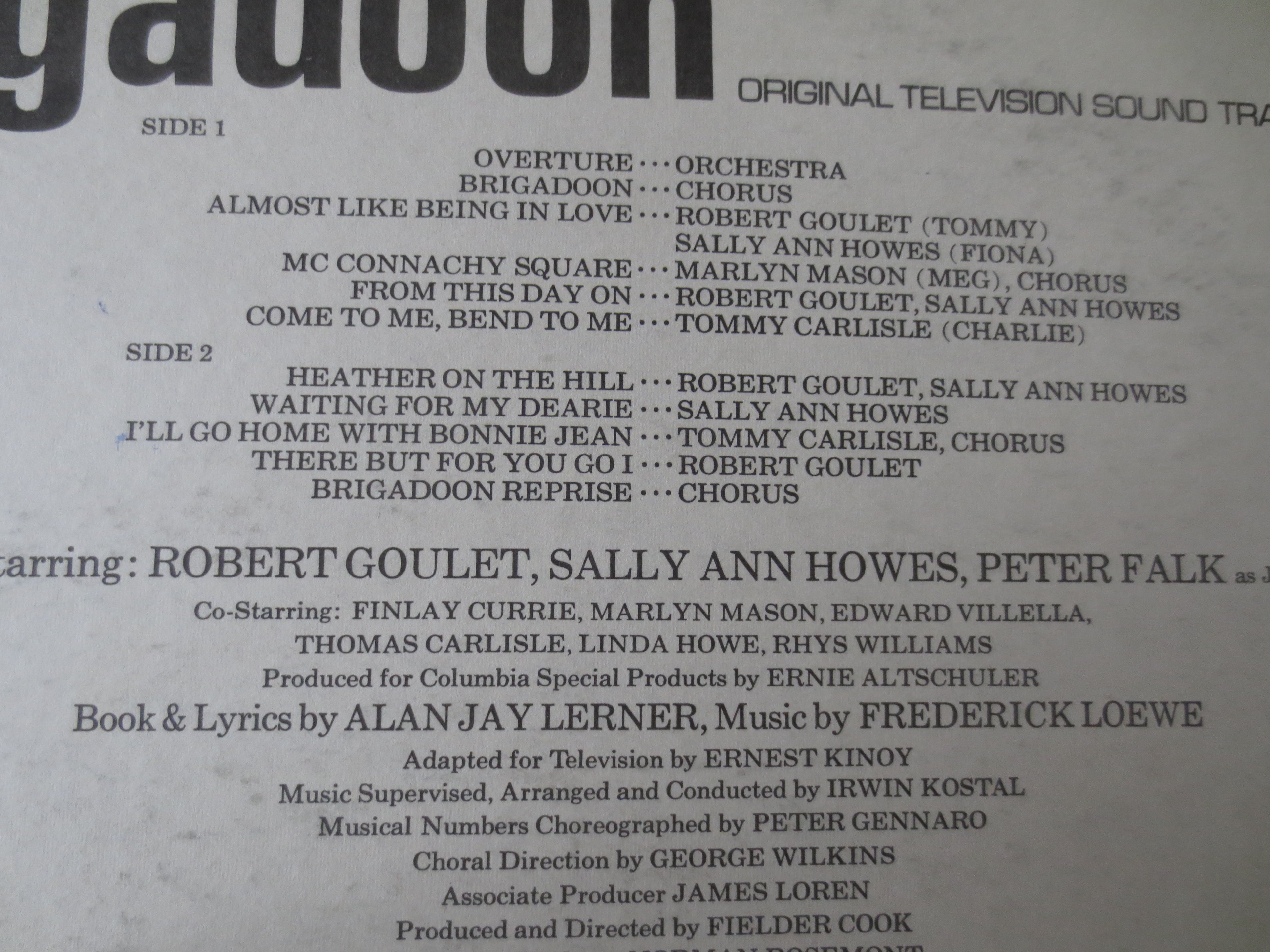 Brigadoon – Original Television Soundtrack (1966) Vinyl LP
