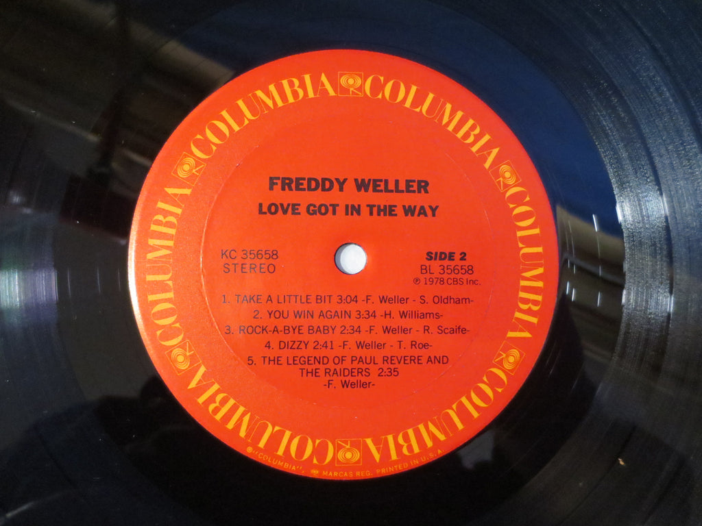 Freddy Weller – Love Got in the Way (1978) Vinyl LP