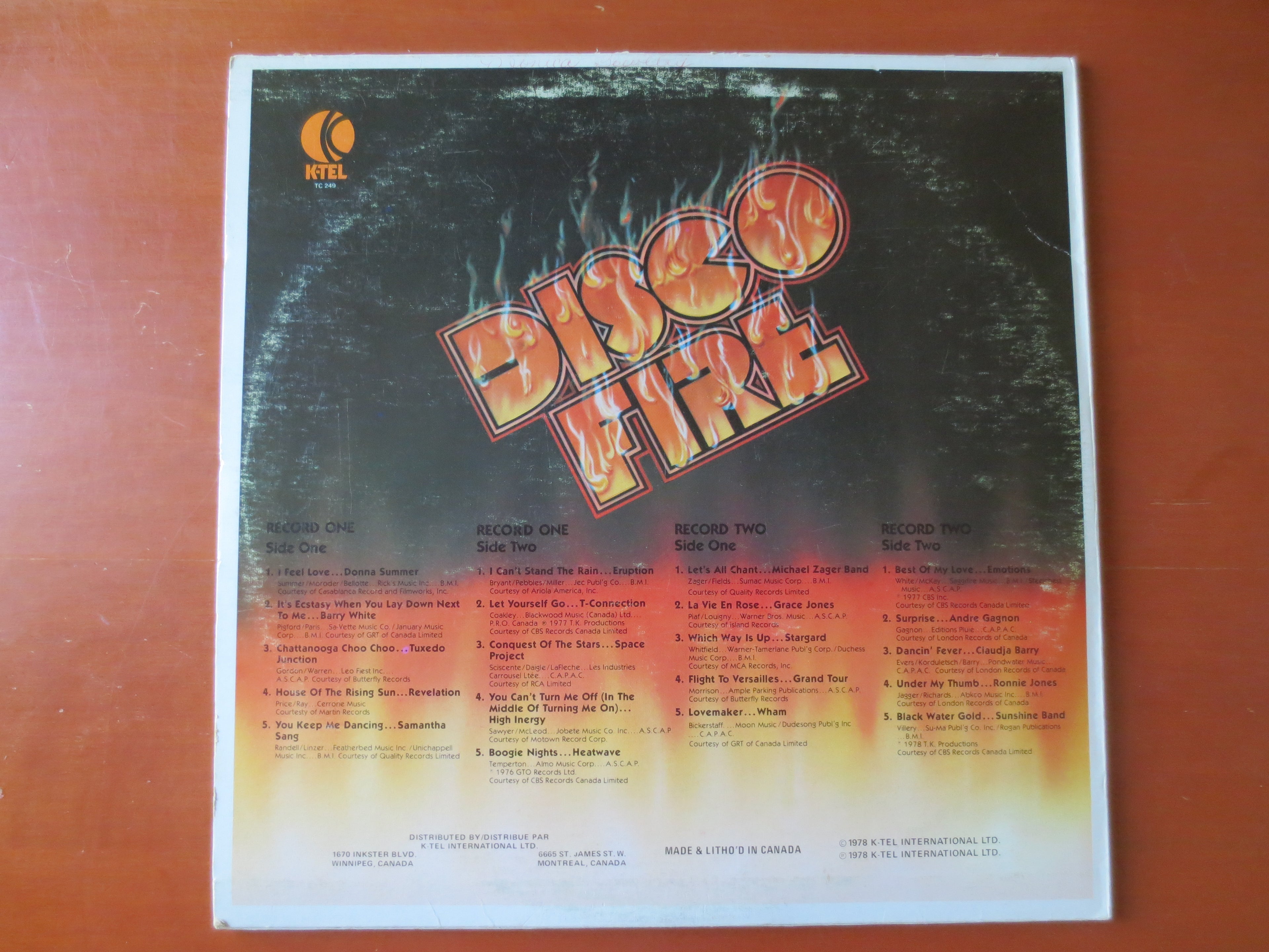 K-Tel – Disco Fire (1978) Vinyl 2xLP