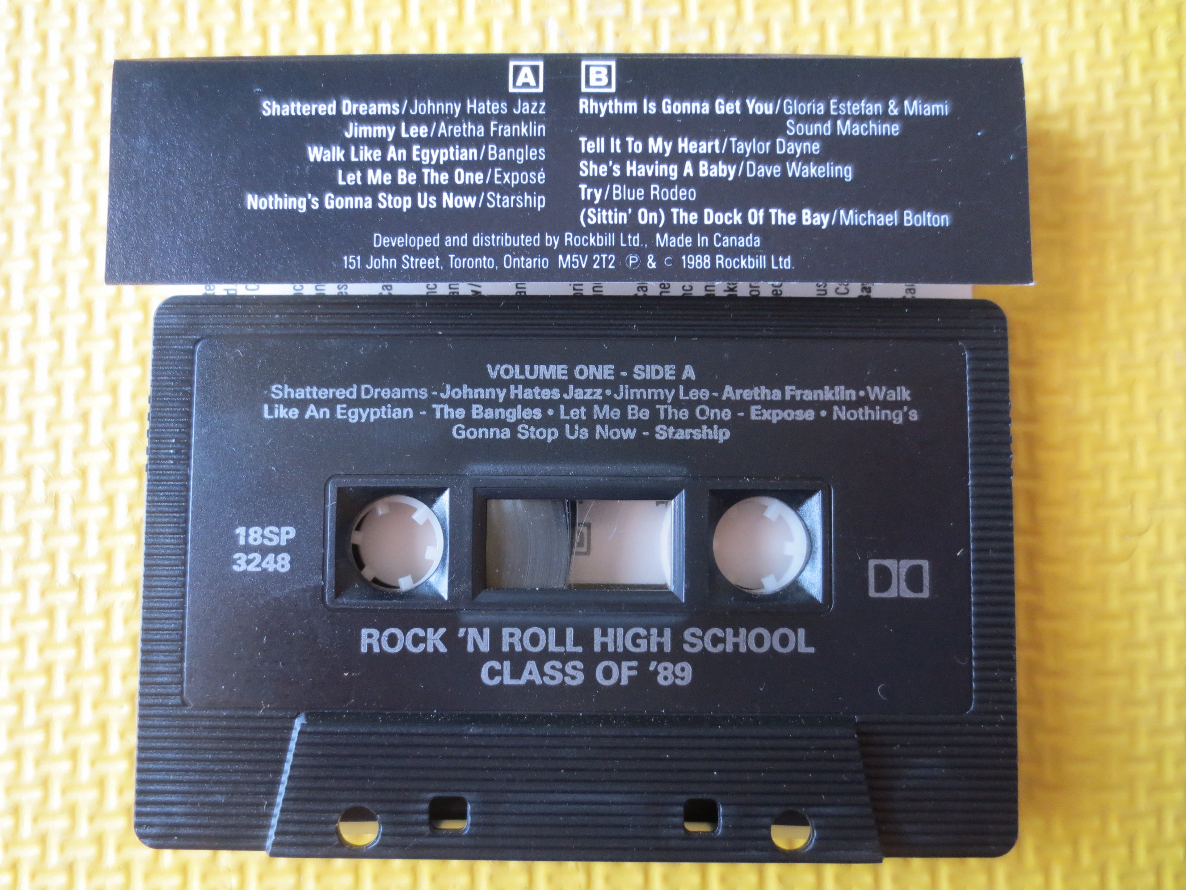 Rock 'N Roll High School Vol. 1 – Rockin' Hits (1989) Cassette