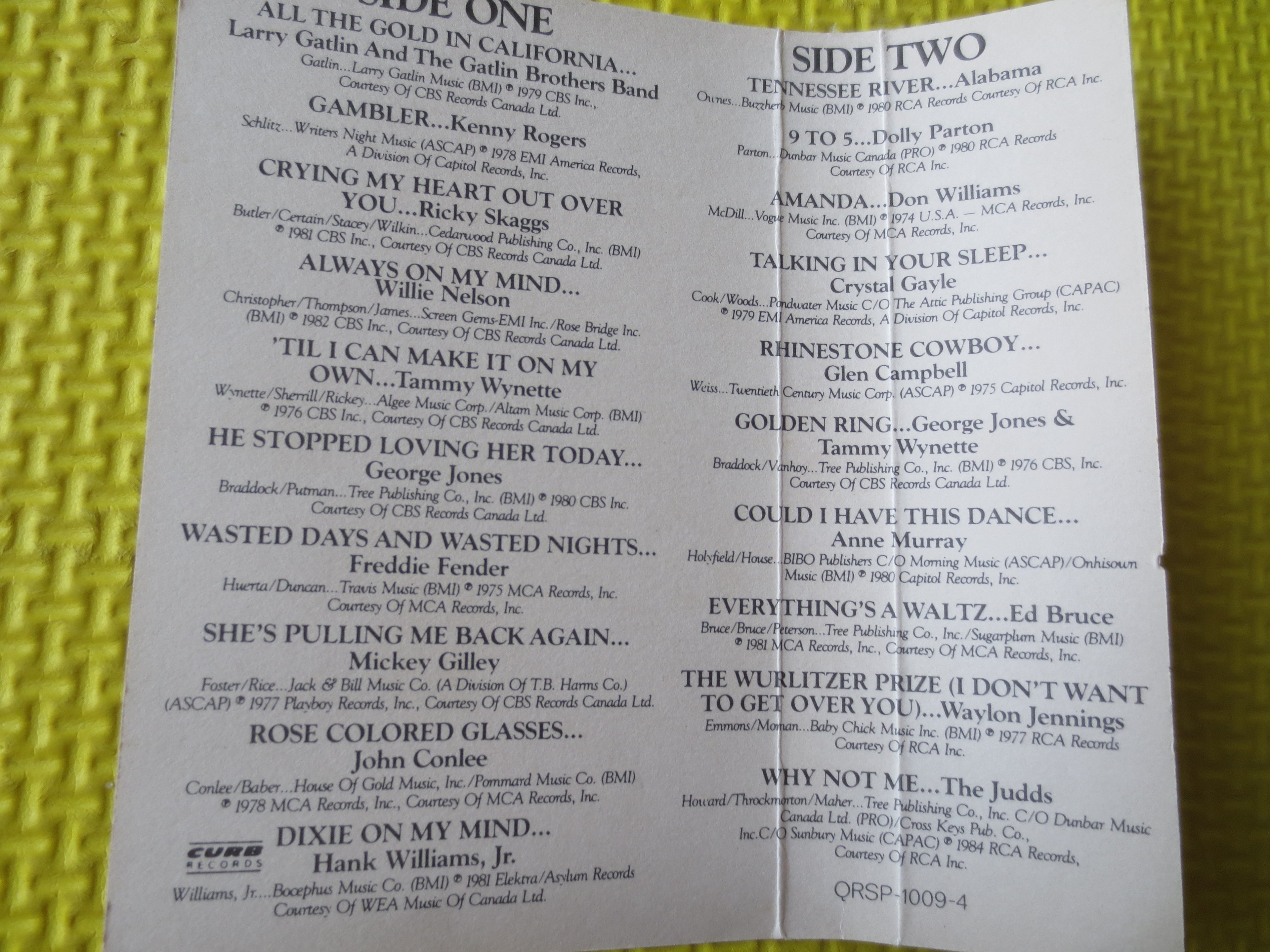Good as Gold – 20 #1 Country Hits (1986) Cassette