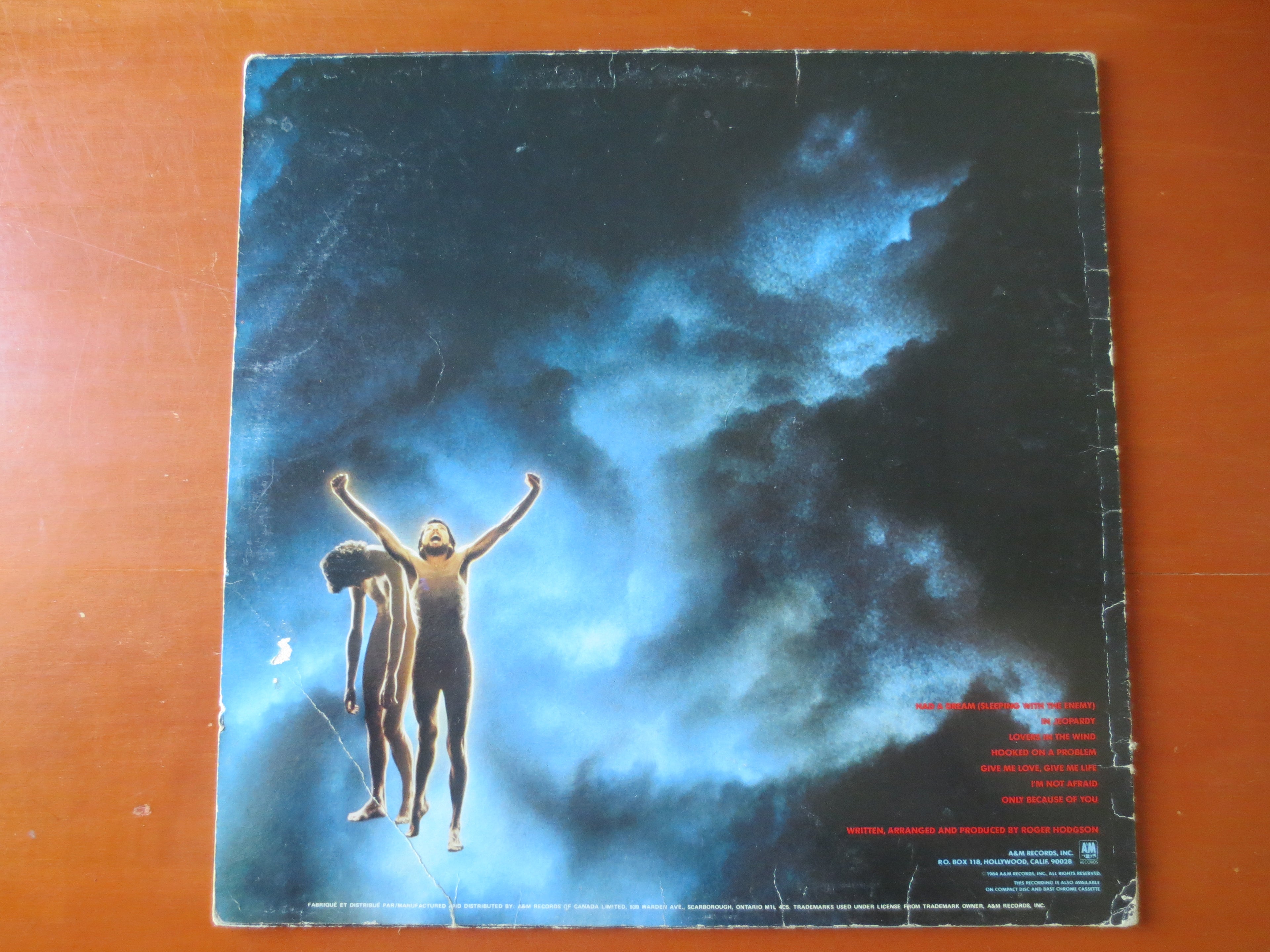 Roger Hodgson – In the Eye of the Storm (1984) Vinyl LP