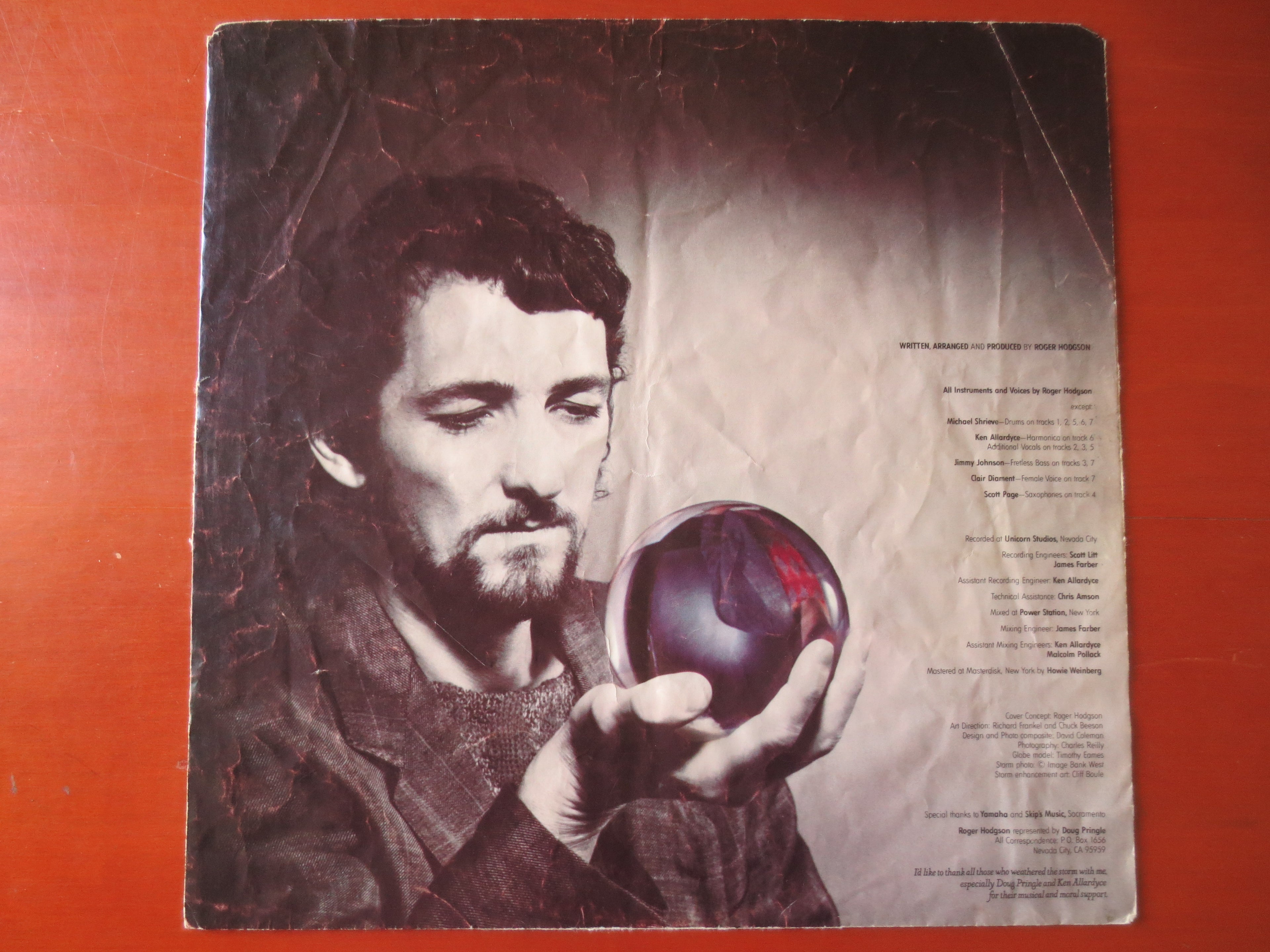 Roger Hodgson – In the Eye of the Storm (1984) Vinyl LP