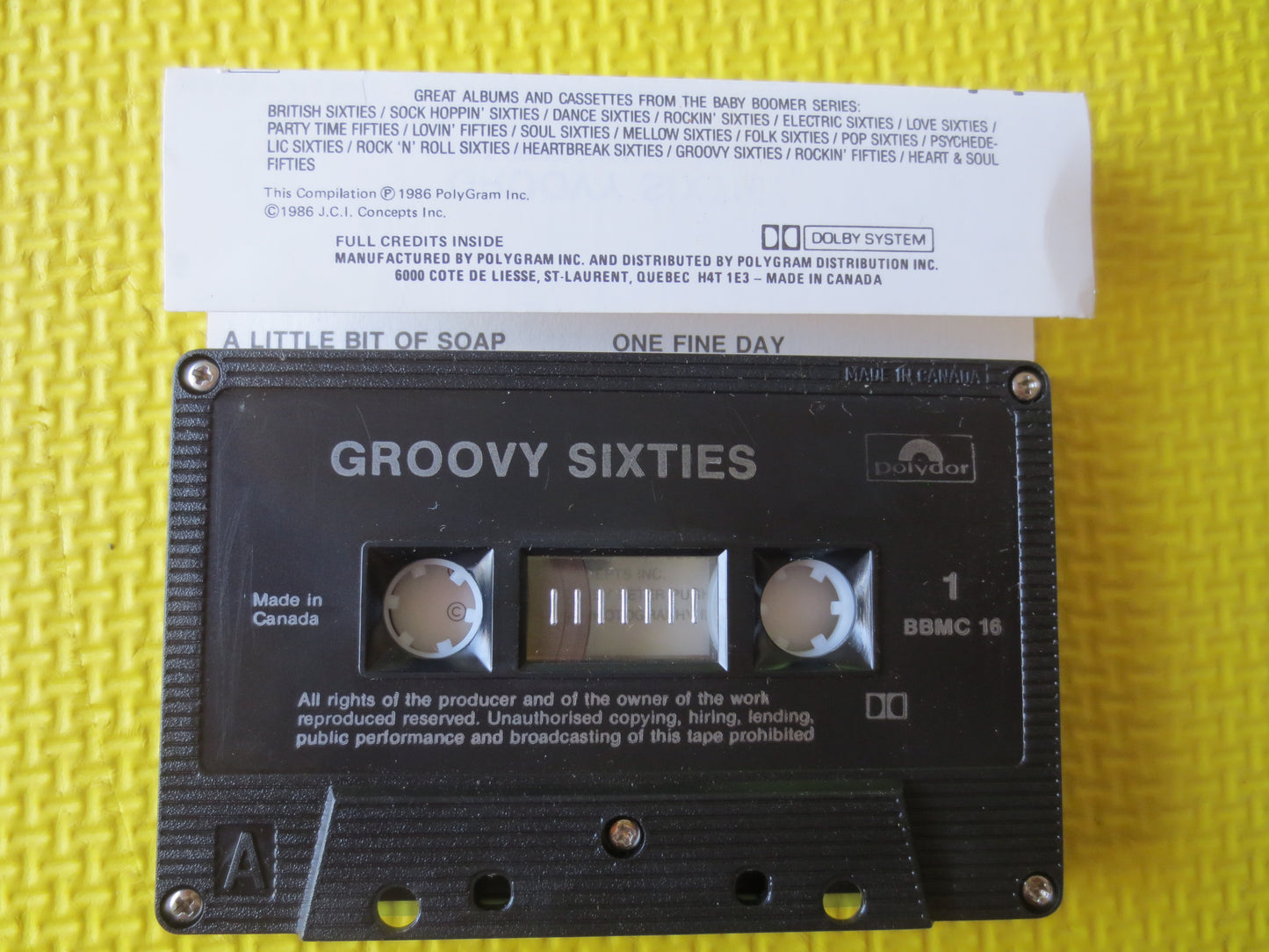 GROOVY SIXTIES, 60s MUSIC Tapes, 1910 Fruitgum Co, Dixie Cups Tapes, Ad Libs Tape, Music Tapes, Cassette, Music Cassette