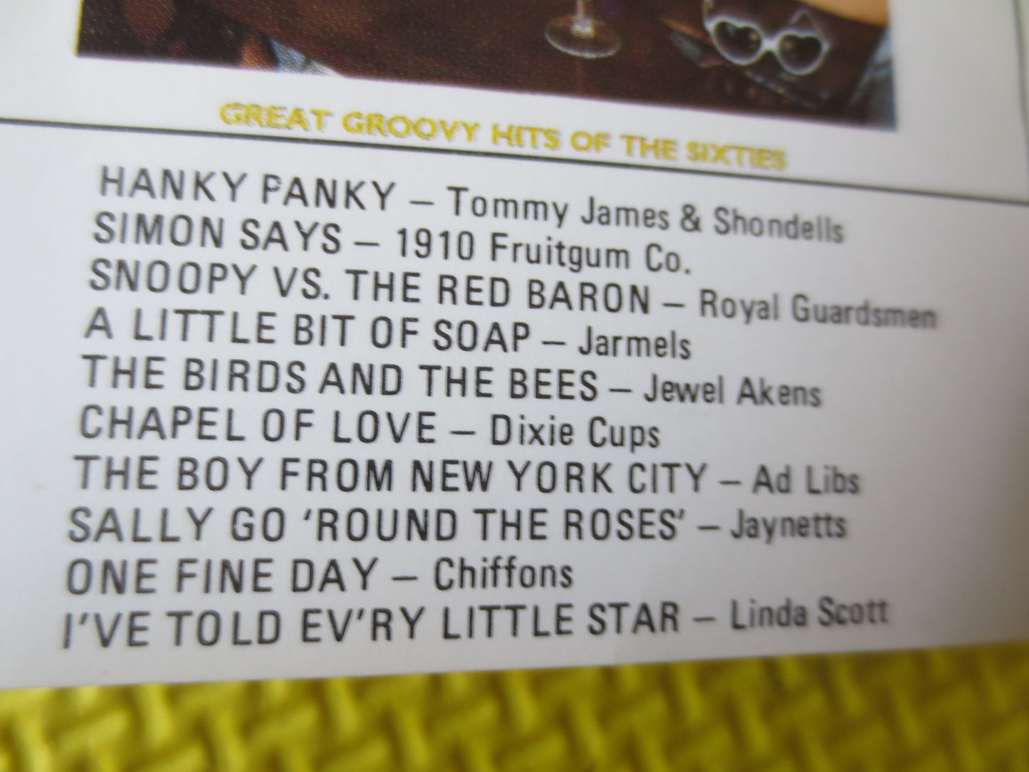 GROOVY SIXTIES, 60s MUSIC Tapes, 1910 Fruitgum Co, Dixie Cups Tapes, Ad Libs Tape, Music Tapes, Cassette, Music Cassette