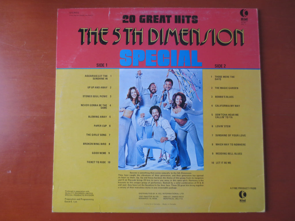 The 5th Dimension – 20 Great Hits – K-Tel (1970) Vinyl LP