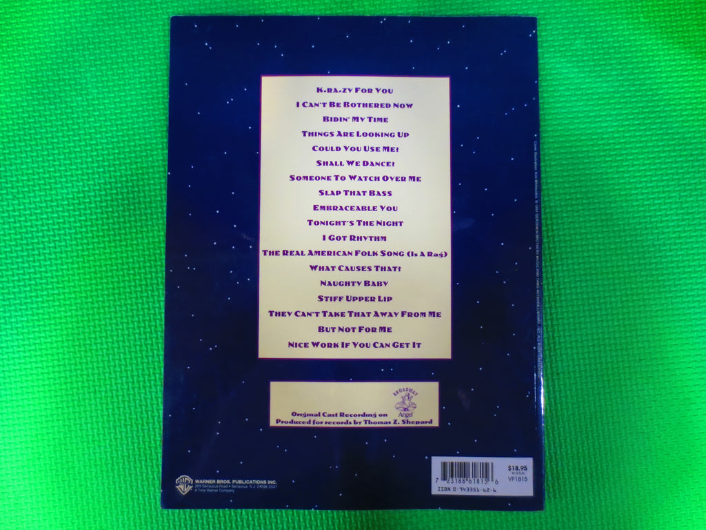 George Gershwin – Crazy for You Sheet Music Songbook