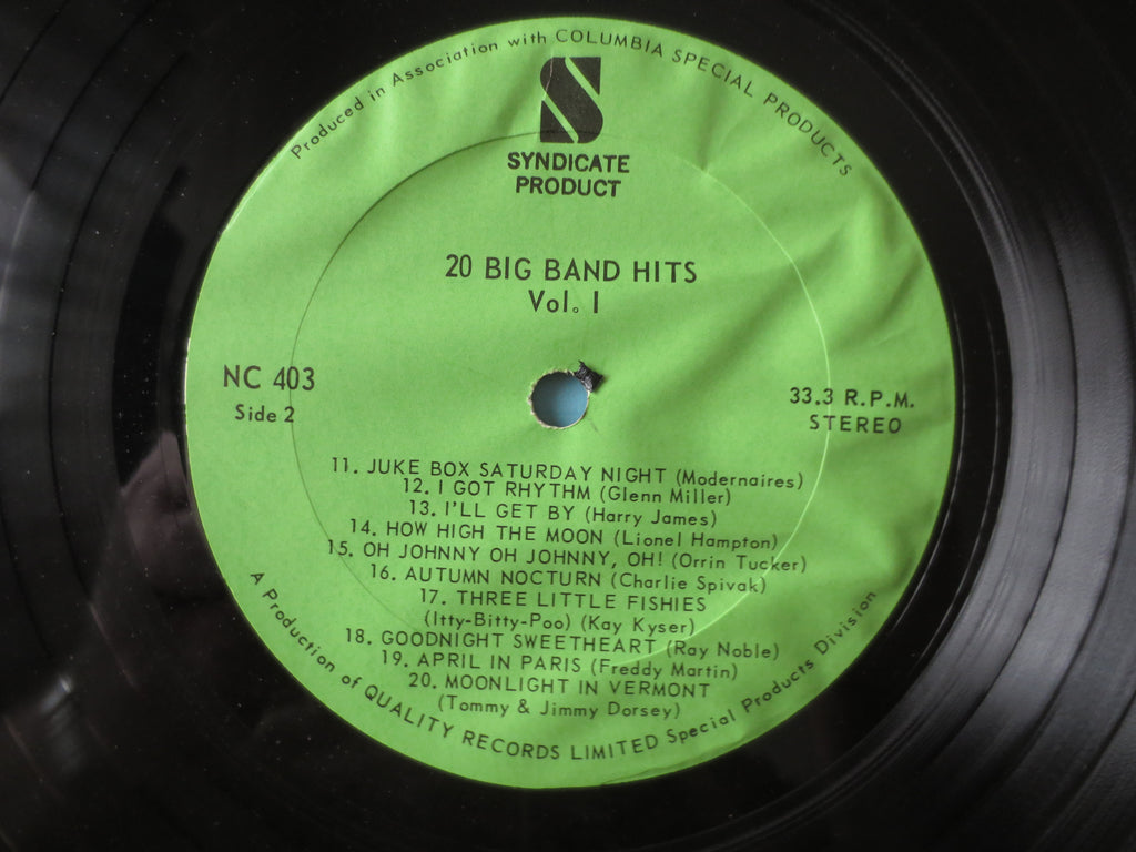 Various Artists – 20 Big Band Hits (1964) Vinyl LP