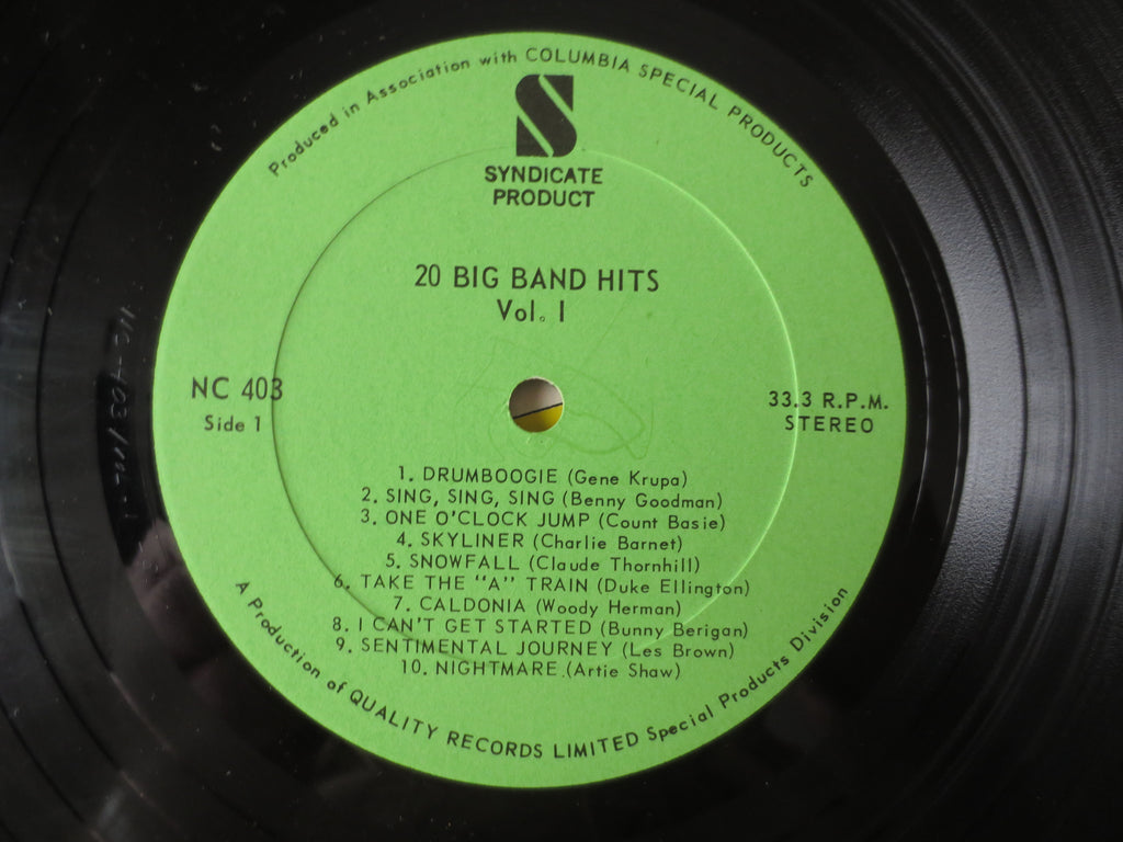 Various Artists – 20 Big Band Hits (1964) Vinyl LP