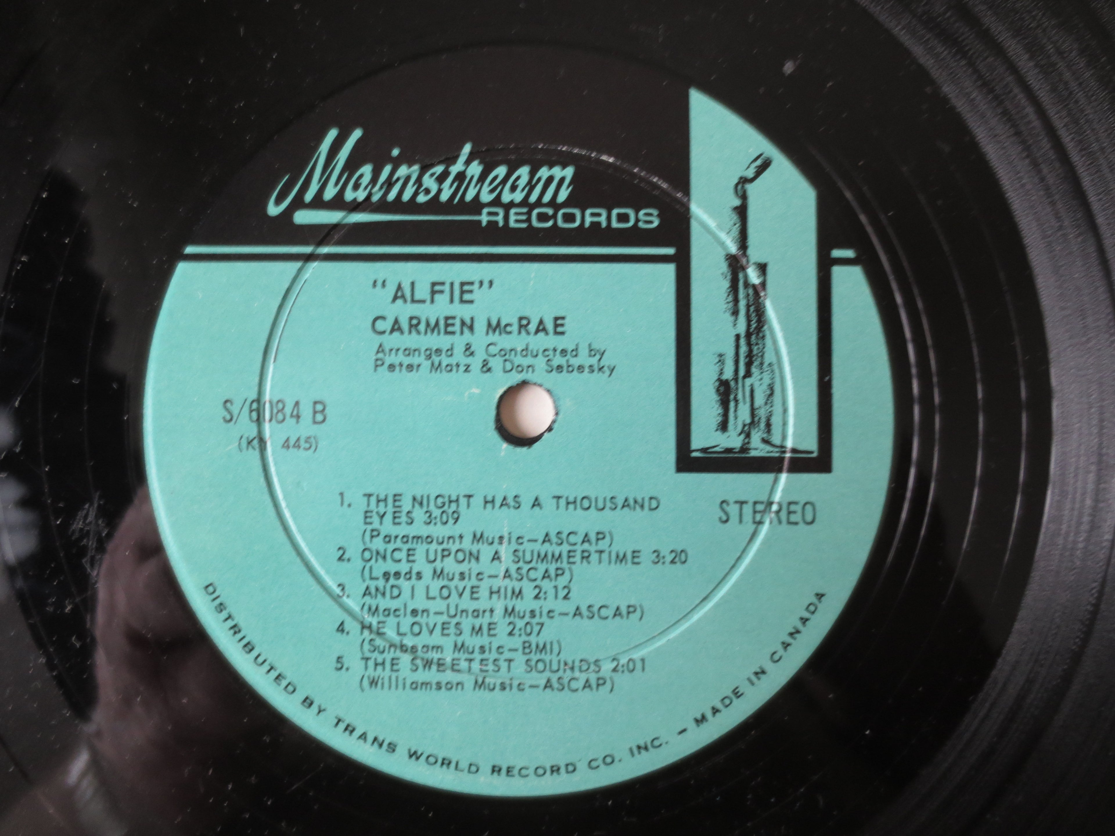Carmen McRae – Alfie (1966) [Vinyl LP]