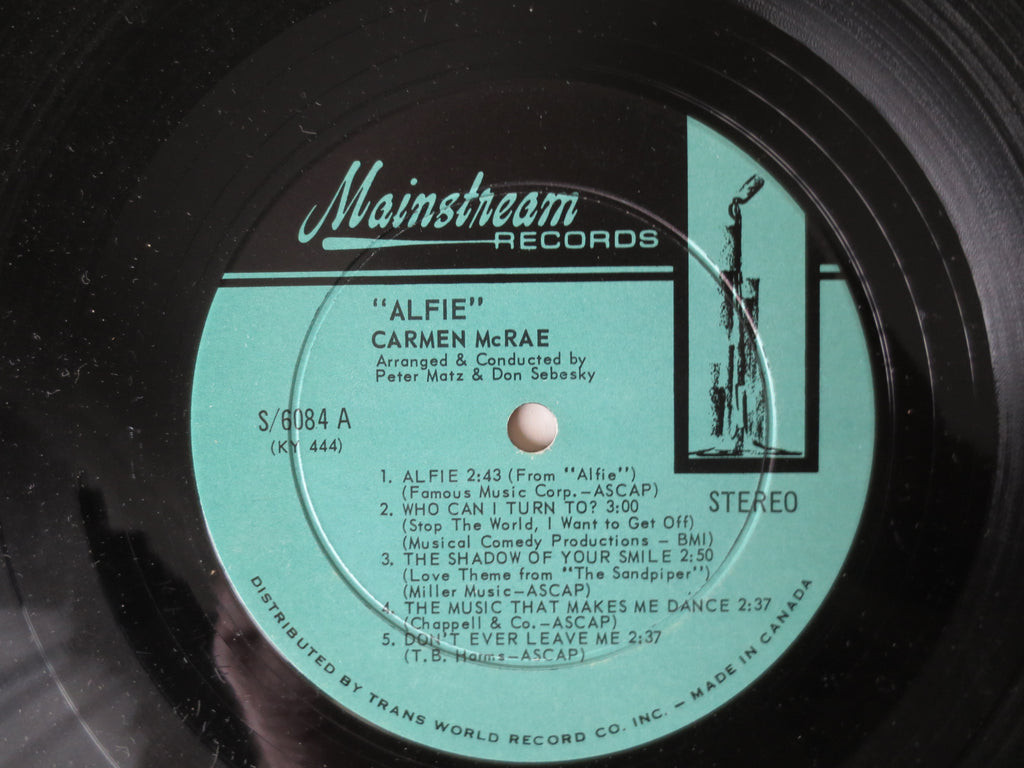 Carmen McRae – Alfie (1966) [Vinyl LP]