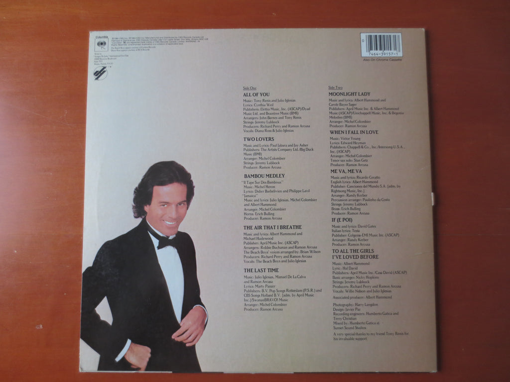 Julio Iglesias – 1100 Bel Air Place (1984) Vinyl LP