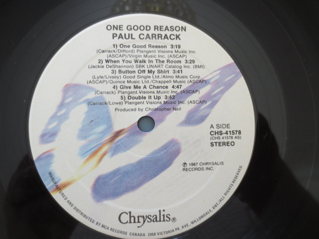 Paul Carrack – One Good Reason (1987) Vinyl LP