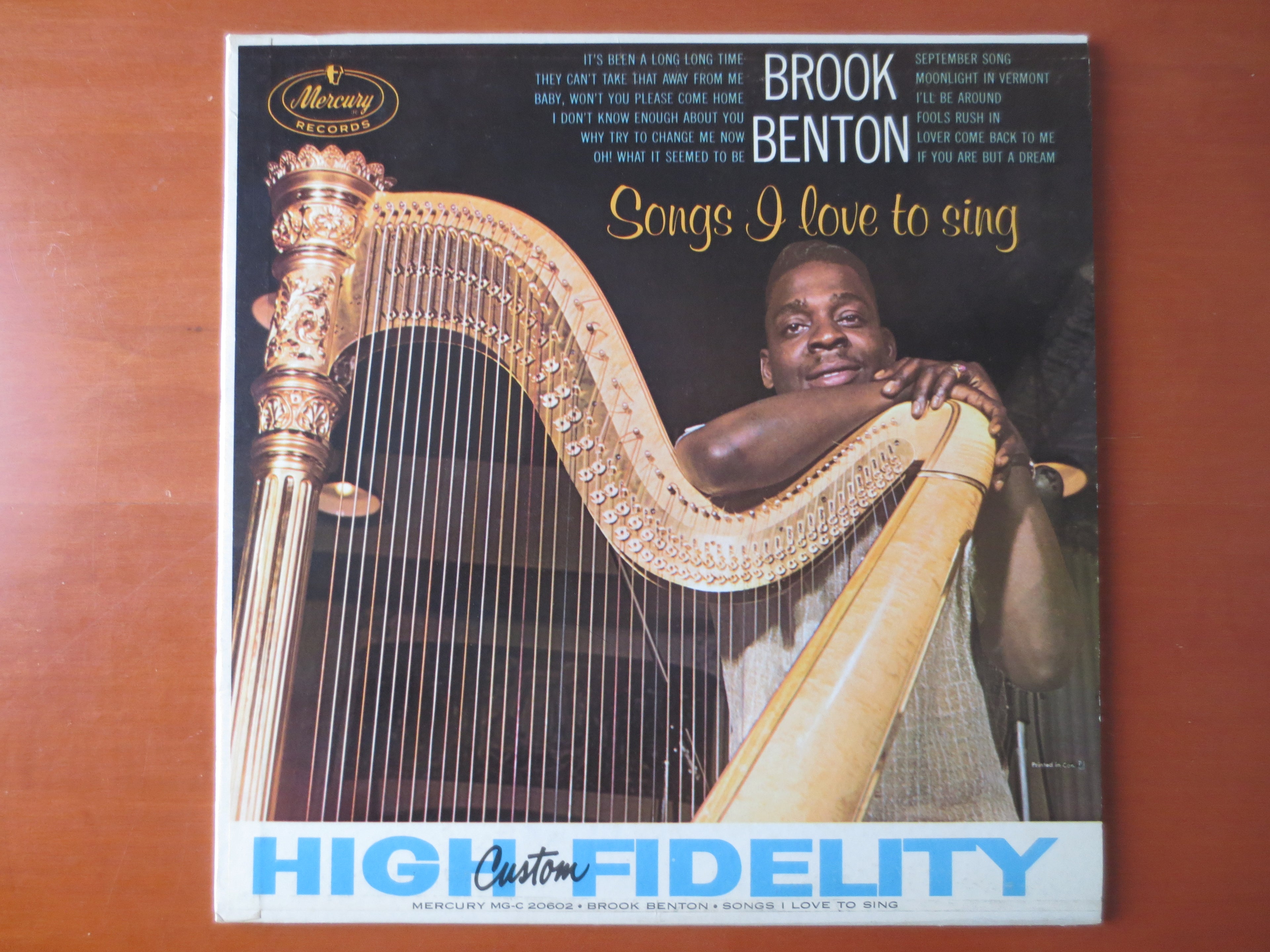 Brook Benton – Songs I Love to Sing (1960) Vinyl LP
