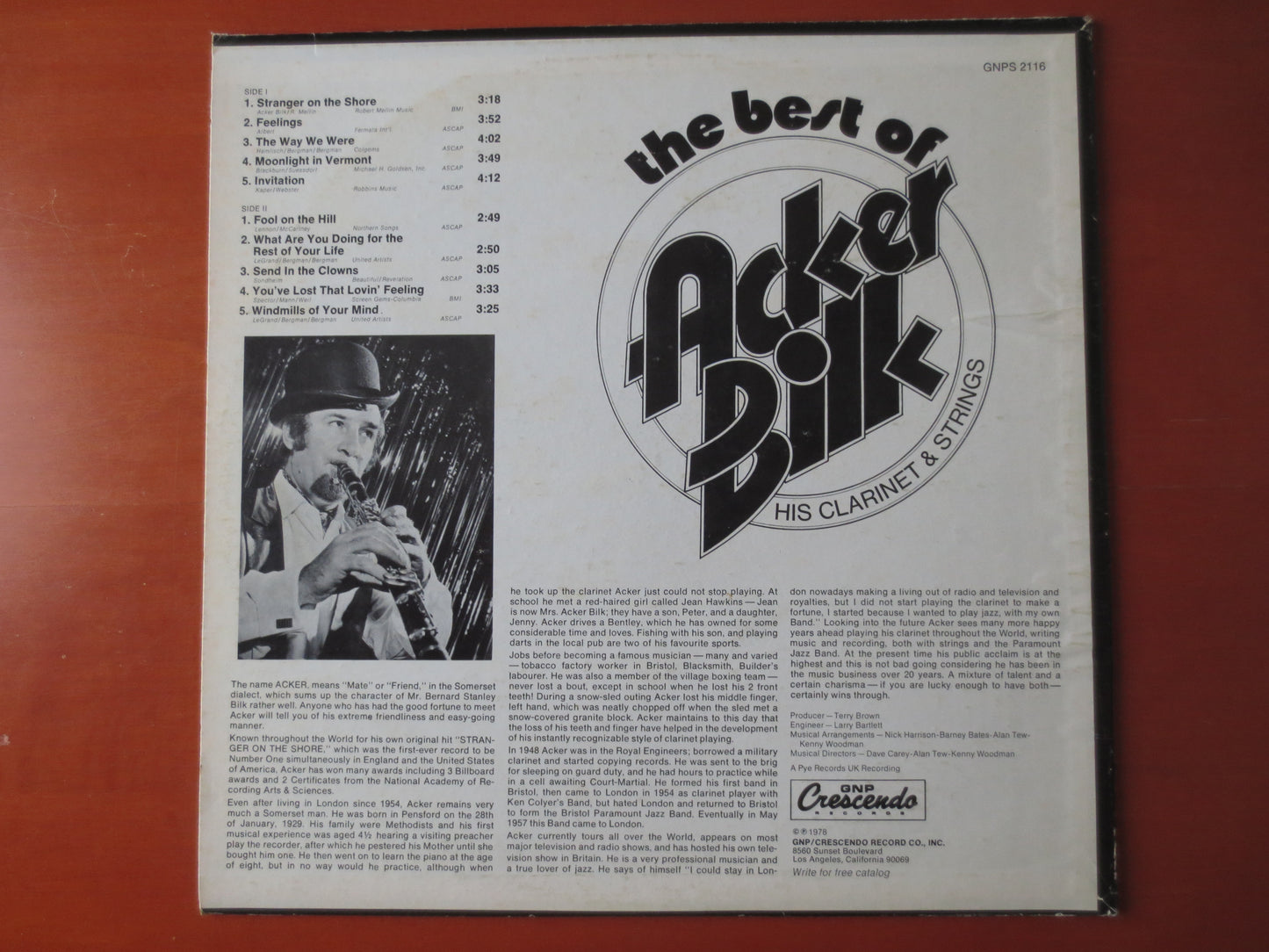 ACKER BILK, BEST of Records, Acker Bilk Records, Jazz Record, Vintage Vinyl, Acker Bilk Albums, Vinyl Records, 1978 Records